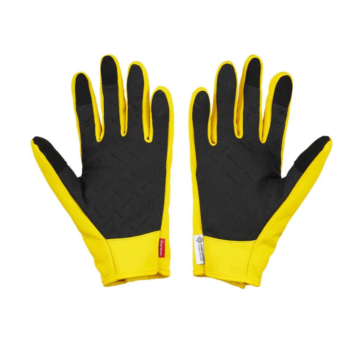 Supreme Supreme Windstopper Zip Gloves Large Yellow FW25 Size ONE SIZE - 3 Thumbnail