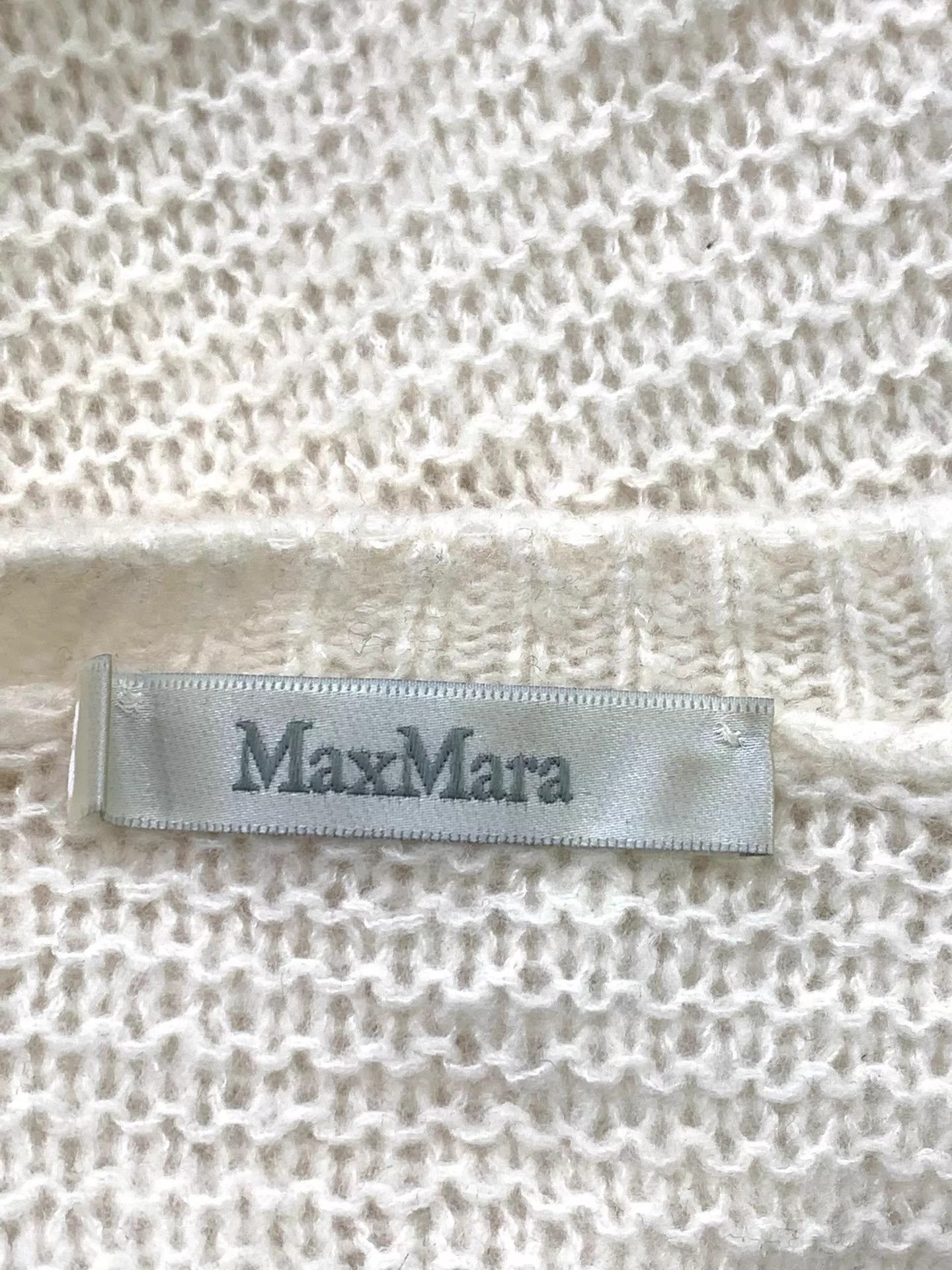 Max Mara MaxMara White Cashmere Crewneck Sweater S New Size S / US 4 / IT 40 - 4 Thumbnail
