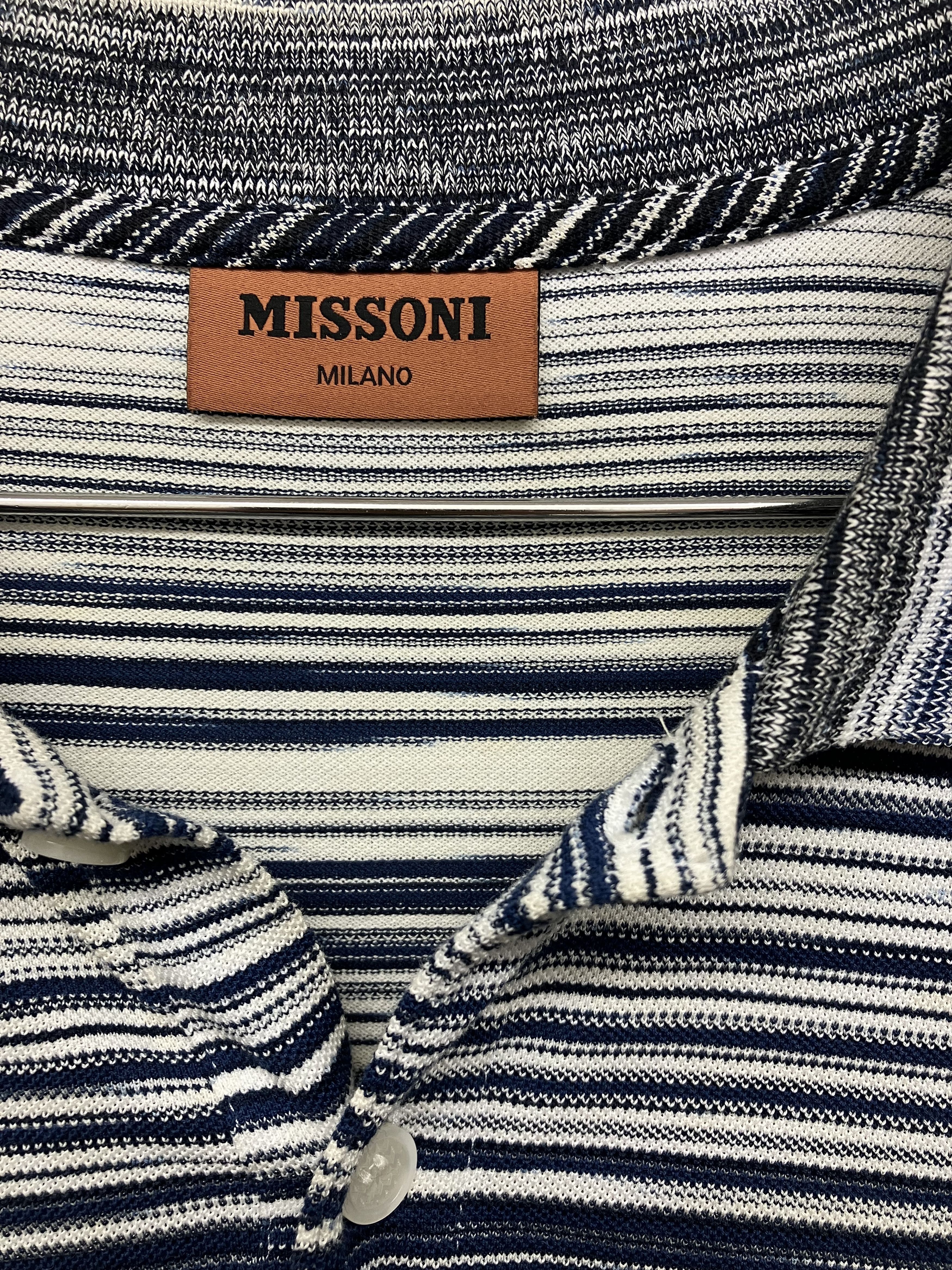 Missoni Missoni Long Sleeve Polo Shirt Size US XL / EU 56 / 4 - 3 Thumbnail