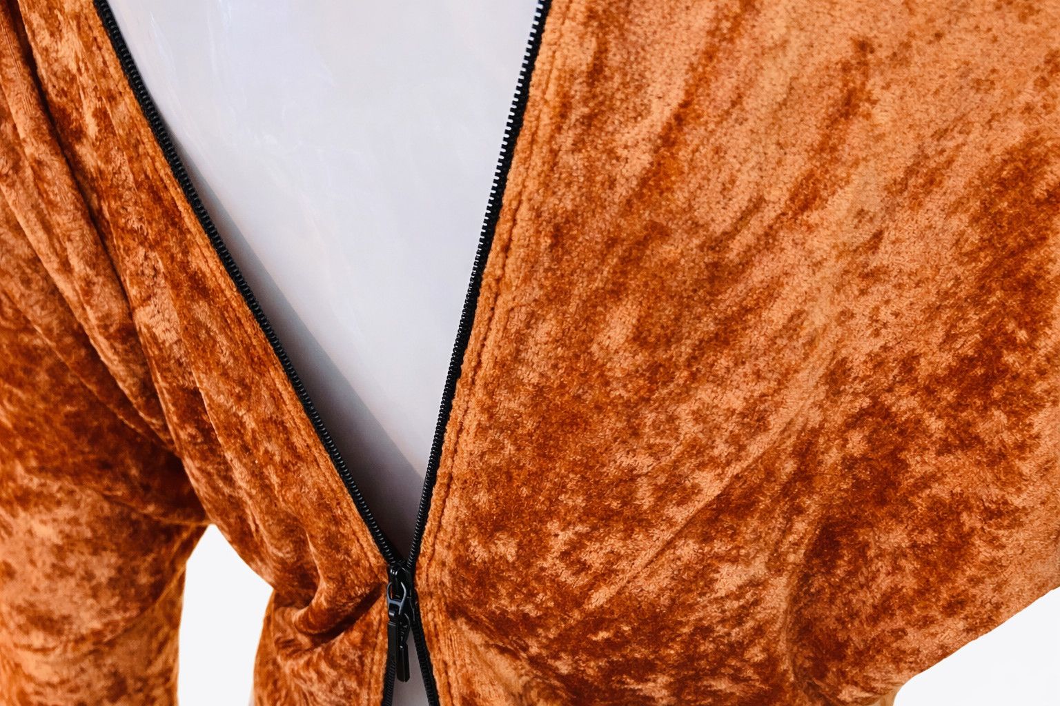 plein sud Plein Sud Velvet Zip Zipper Open Back French Designer Top Size M / US 6-8 / IT 42-44 - 2 Thumbnail