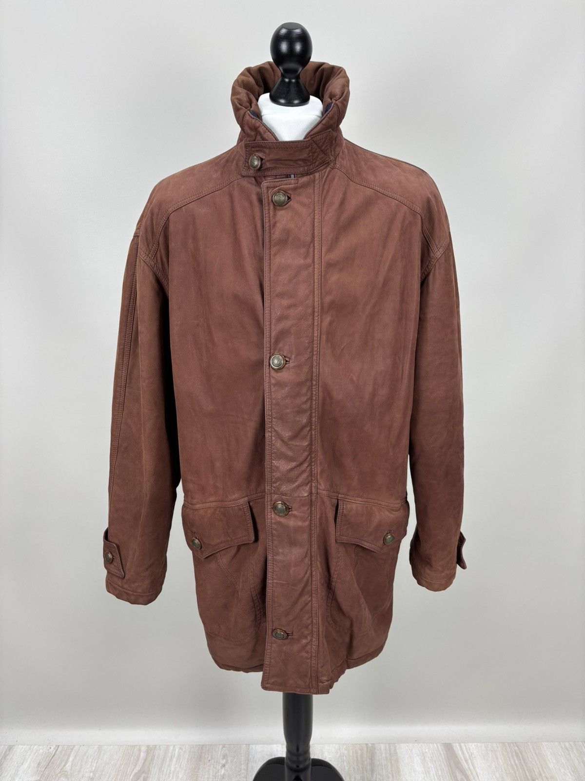 Yves Saint Laurent Mens vintage leather jacket Yves Saint Laurent Size 50 Size US M / EU 48-50 / 2 - 1 Thumbnail