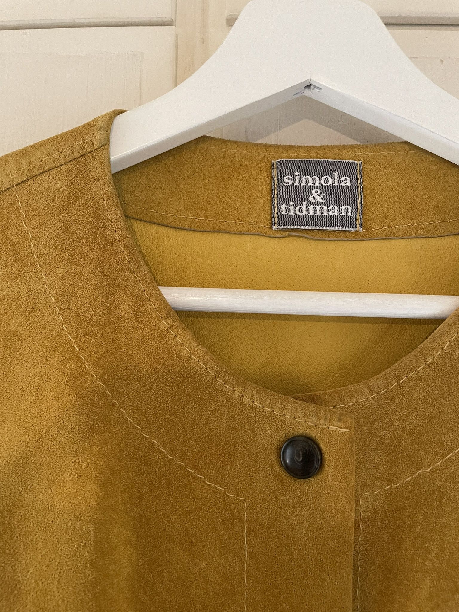 Other Simola & Tidman Yellow Suede Jacket Size S / US 4 / IT 40 - 4 Thumbnail