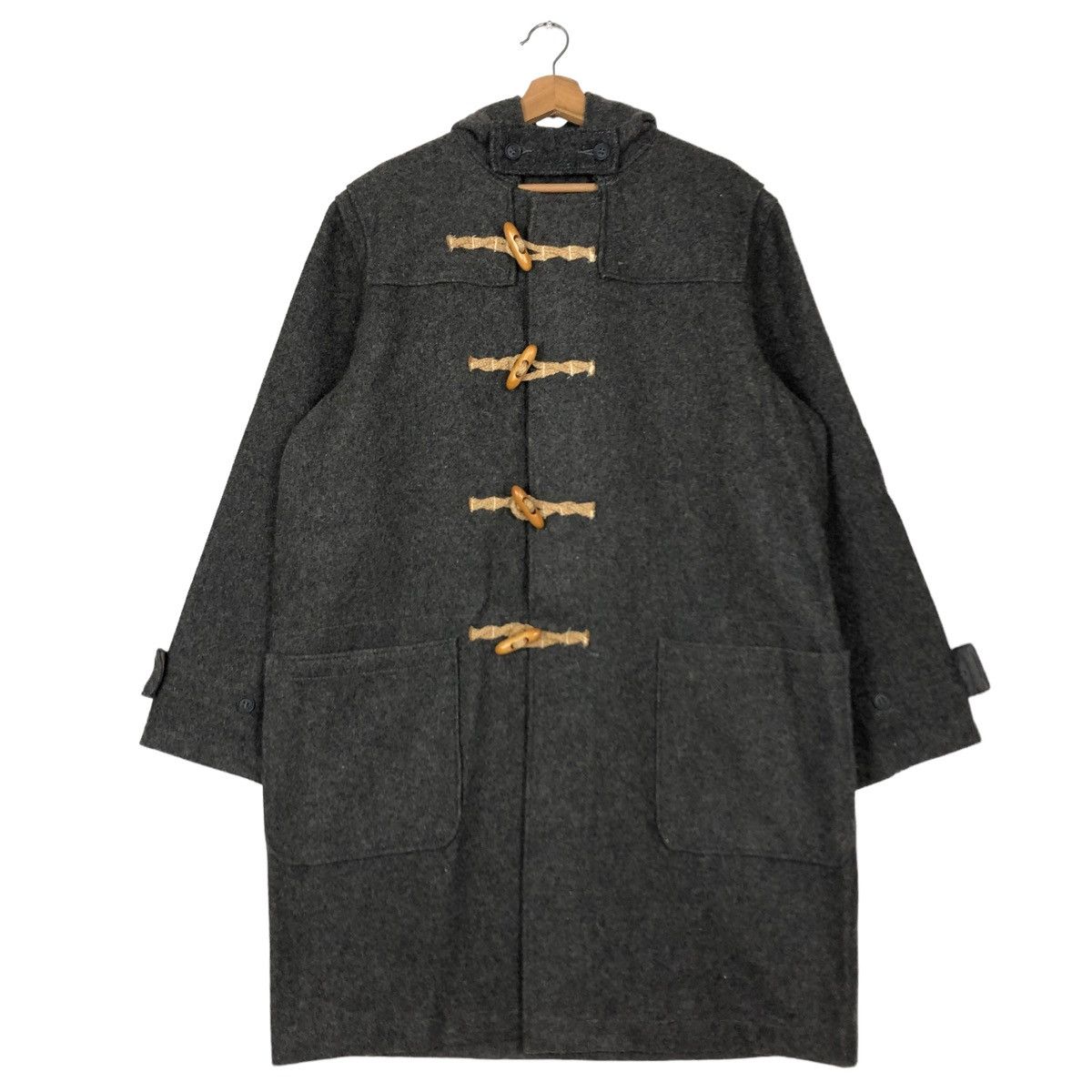 Schott 🔥HERRINGBONE WOOL LONG JACKET SCHOTT DUFFLE MADE IN USA Size US L / EU 52-54 / 3 - 2 Thumbnail