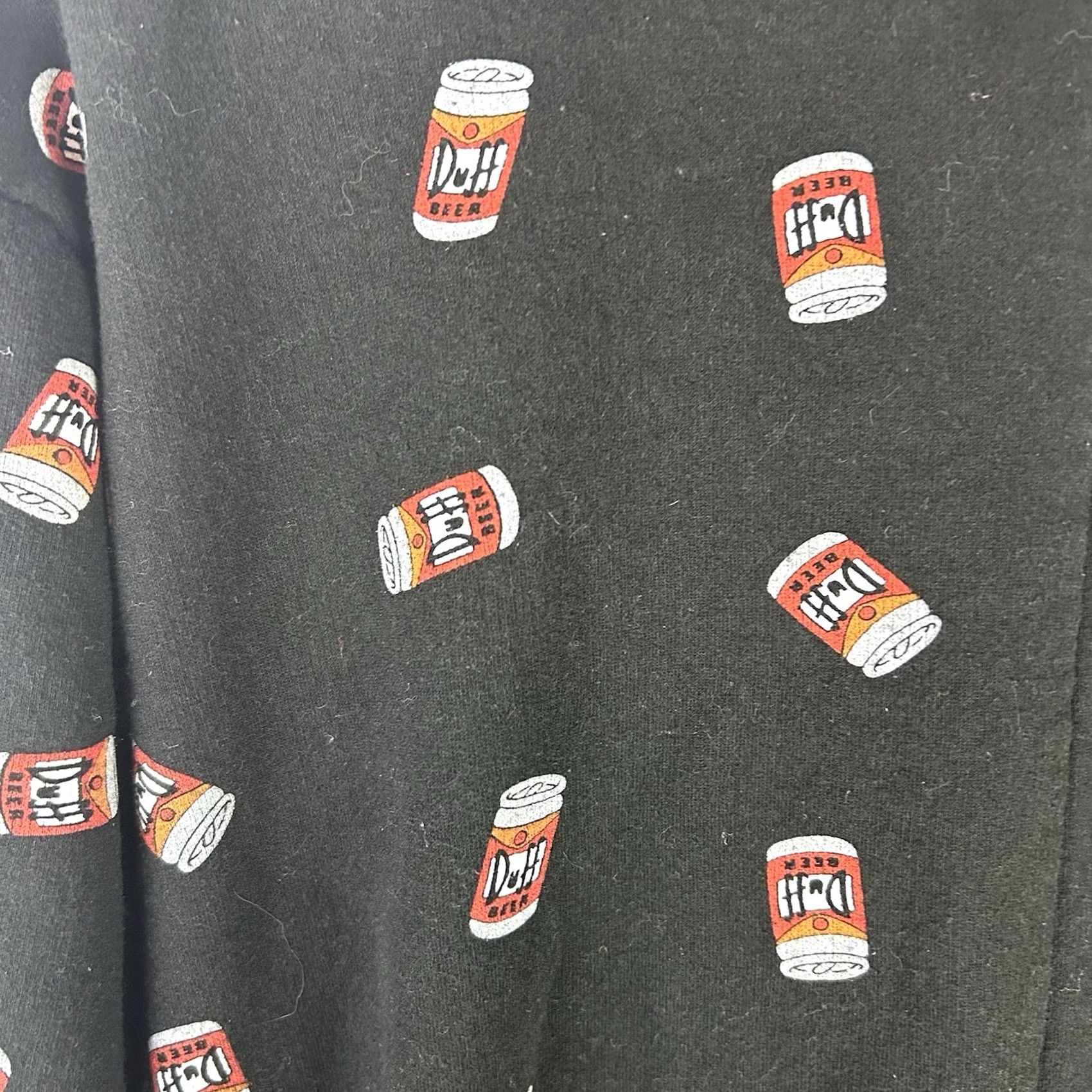 Vintage VINTAGE The Simpsons Men’s Sweatshirt Black Burping Homer Duff Beer Half AOP Crew Neck Long Sleeve M Adults Graphic Print Logo Size US M / EU 48-50 / 2 - 5 Thumbnail