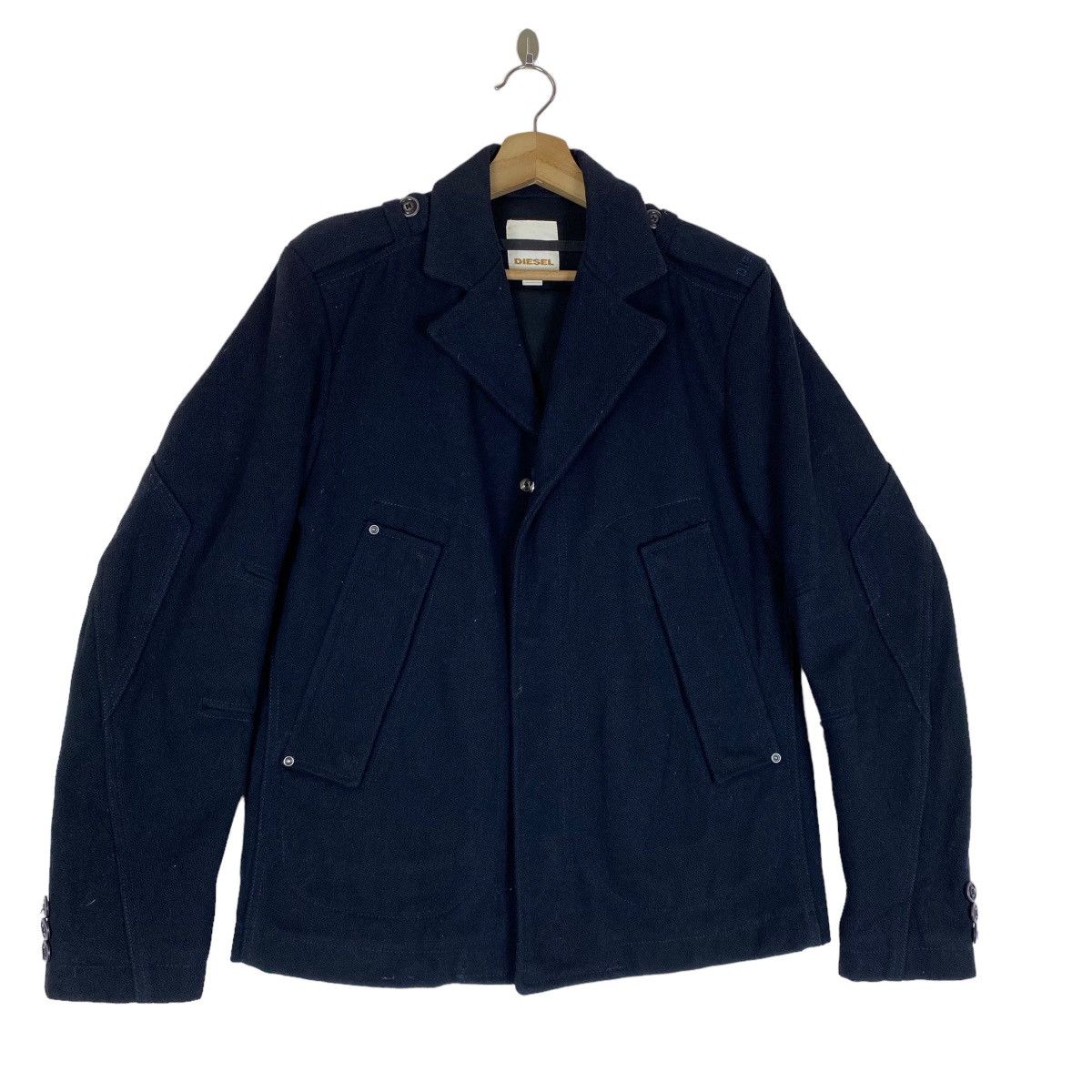 Diesel ✨Rare !! Diesel double collar biker style jacket Size US S / EU 44-46 / 1 - 4 Thumbnail