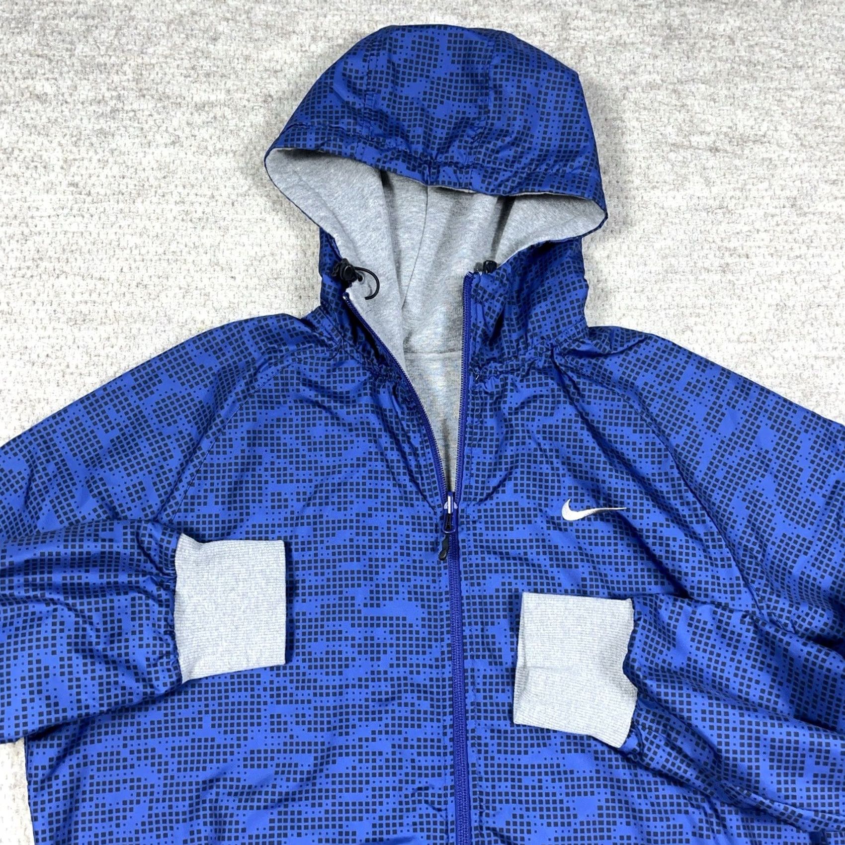 Nike Nike Jacket Geometric Reversible Full Zip Men XL Blue Gray windbreaker Size US XL / EU 56 / 4 - 3 Thumbnail