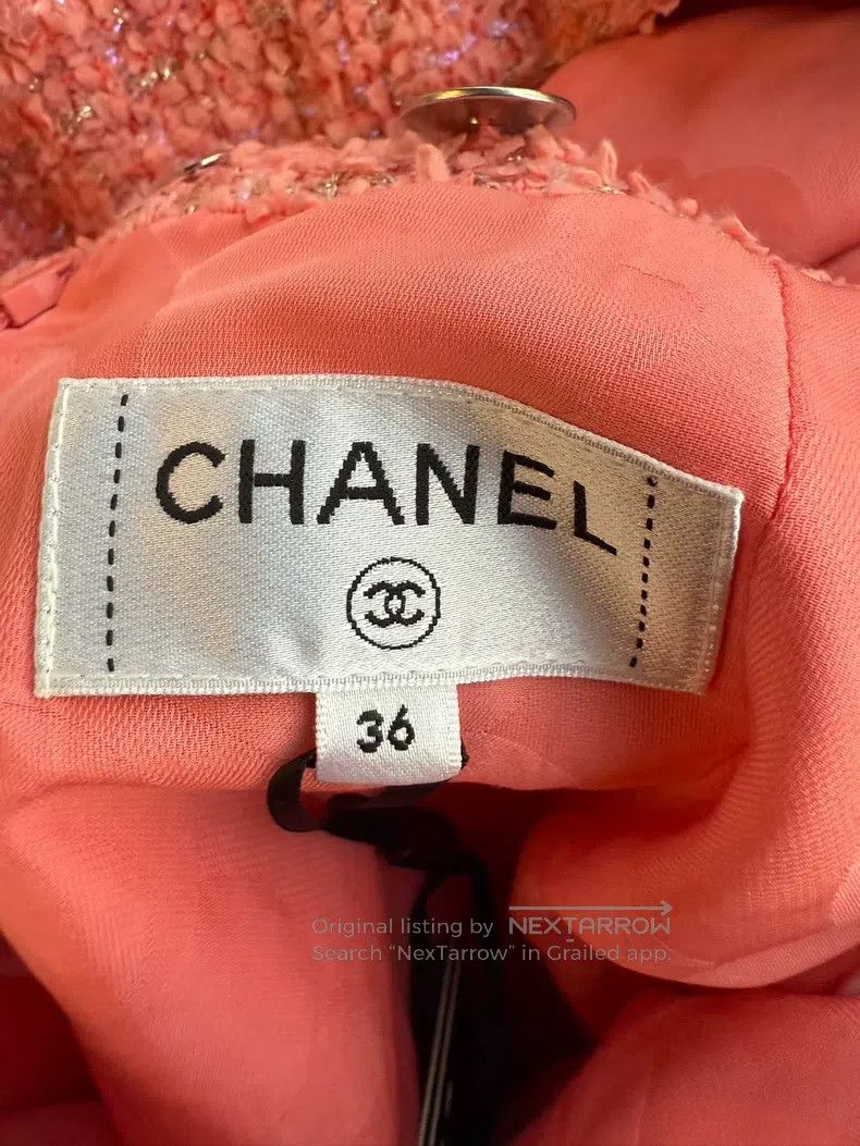 Chanel Chanel 20p orange suit jacket with skirt Size XS / US 0-2 / IT 36-38 - 6 Thumbnail