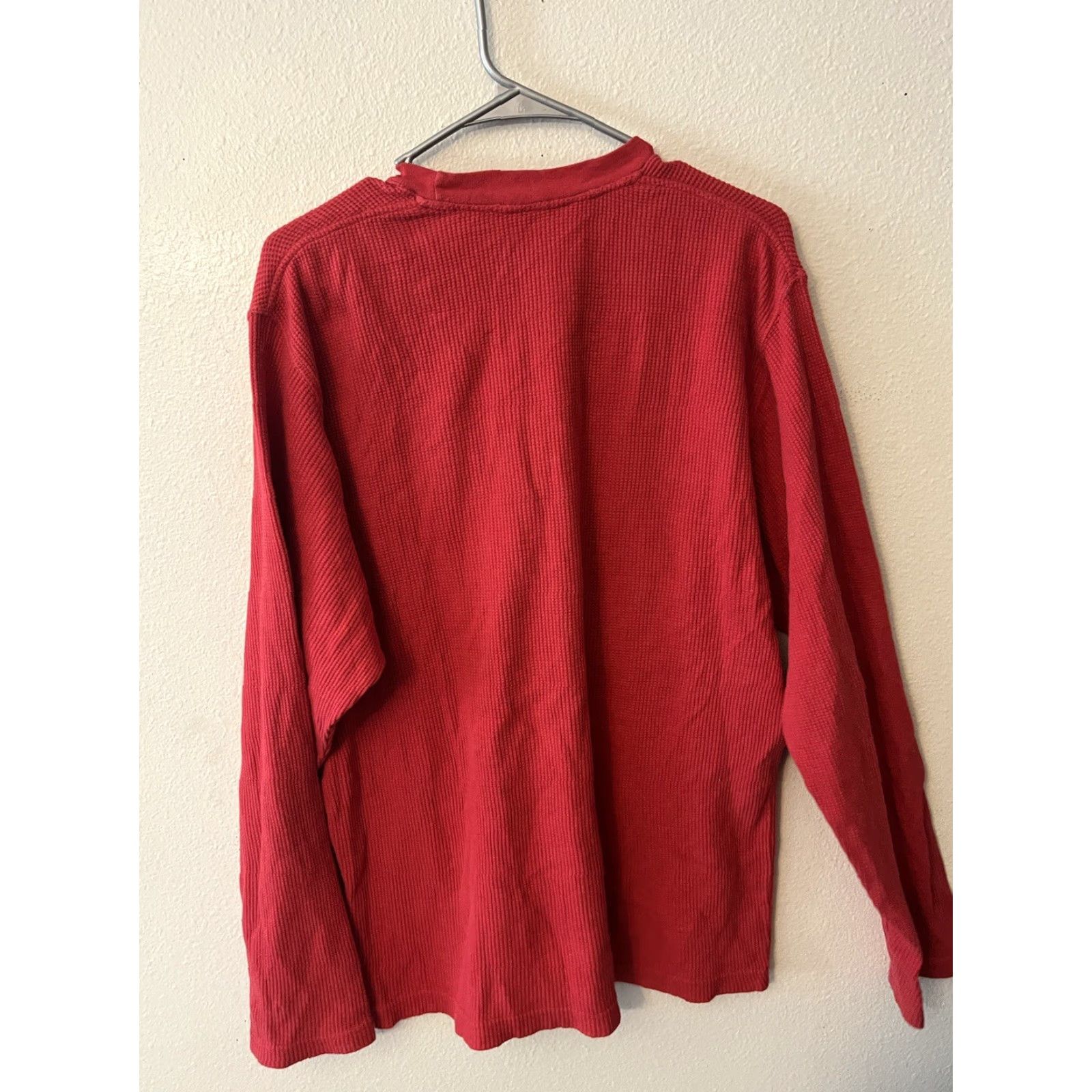 Polo Ralph Lauren Polo Ralph Lauren Polo Shirt Long Sleeve Red Cotton Knit XL Men’s Size US XL / EU 56 / 4 - 3 Thumbnail