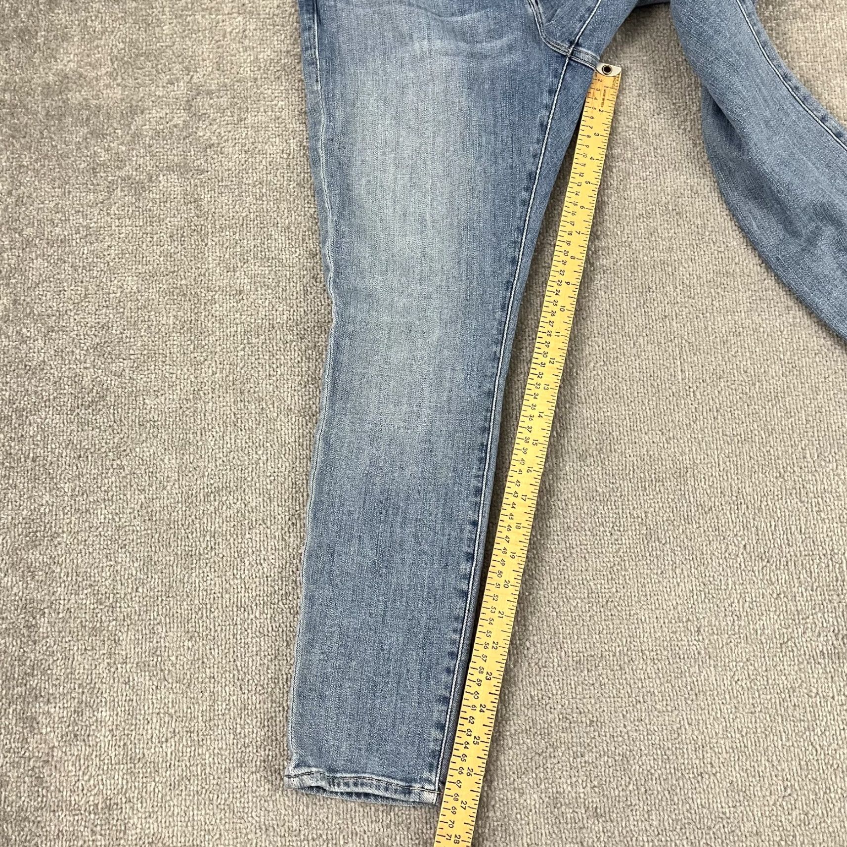 Frame FRAME Le Skinny de Jeanne Crop Jeans Womens Size 32 Light Blue Denim Slim Fit Stretch Size 24" / US 00 / IT 34 - 5 Thumbnail