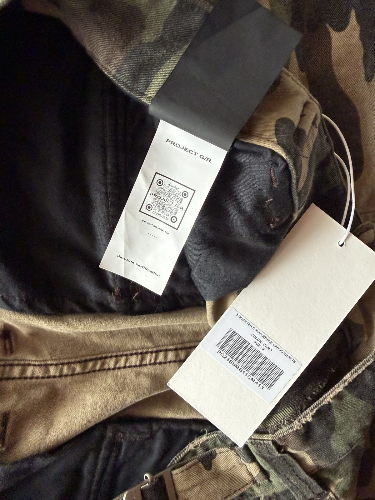 PROJECT G/R PROJECT G/R CAMO CARGO SHORTS Size US 34 / EU 50 - 14 Thumbnail