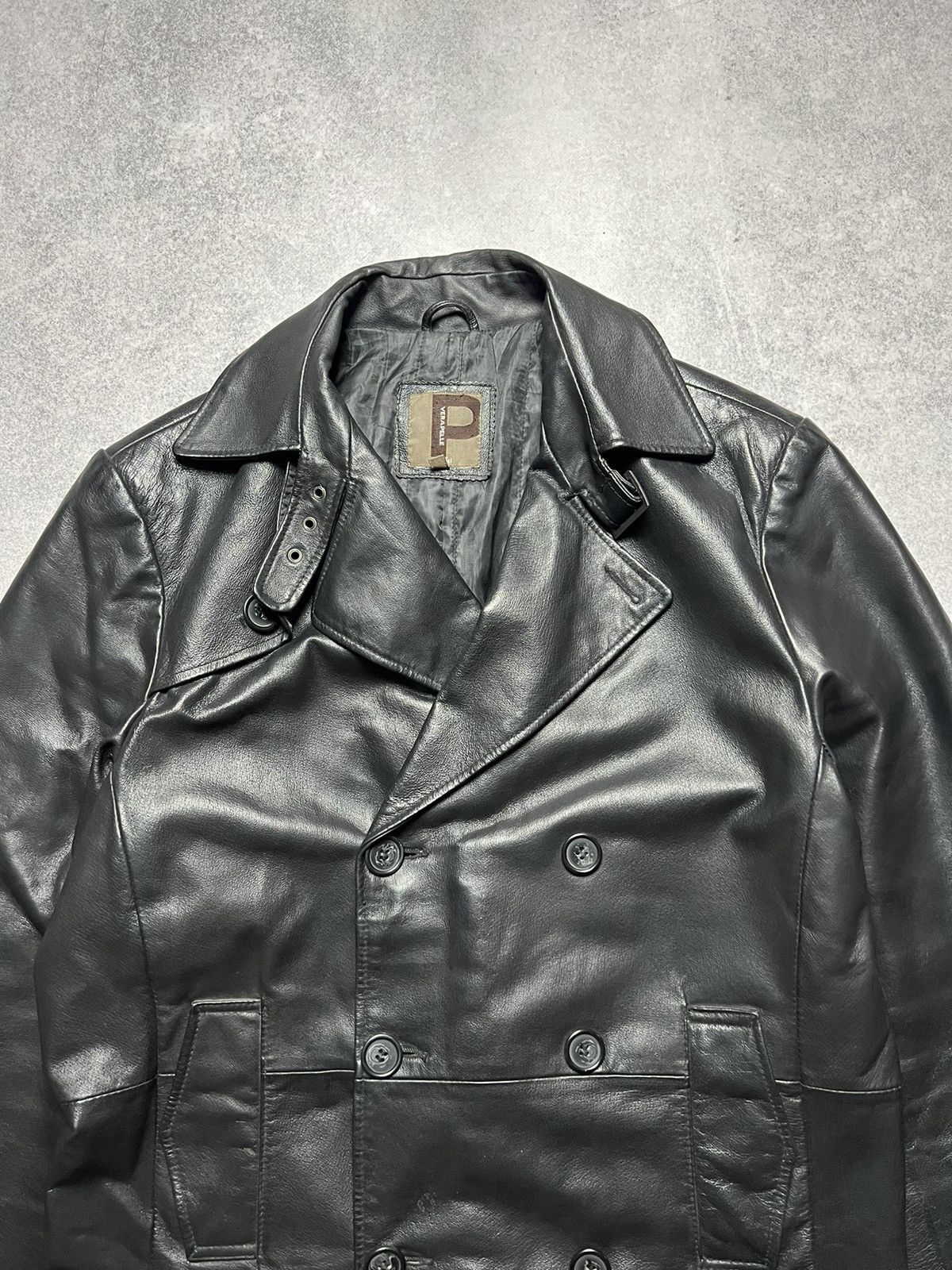 Vera Pelle Vintage Vera Pele Faded Leather Coat Jacket Size US L / EU 52-54 / 3 - 5 Thumbnail