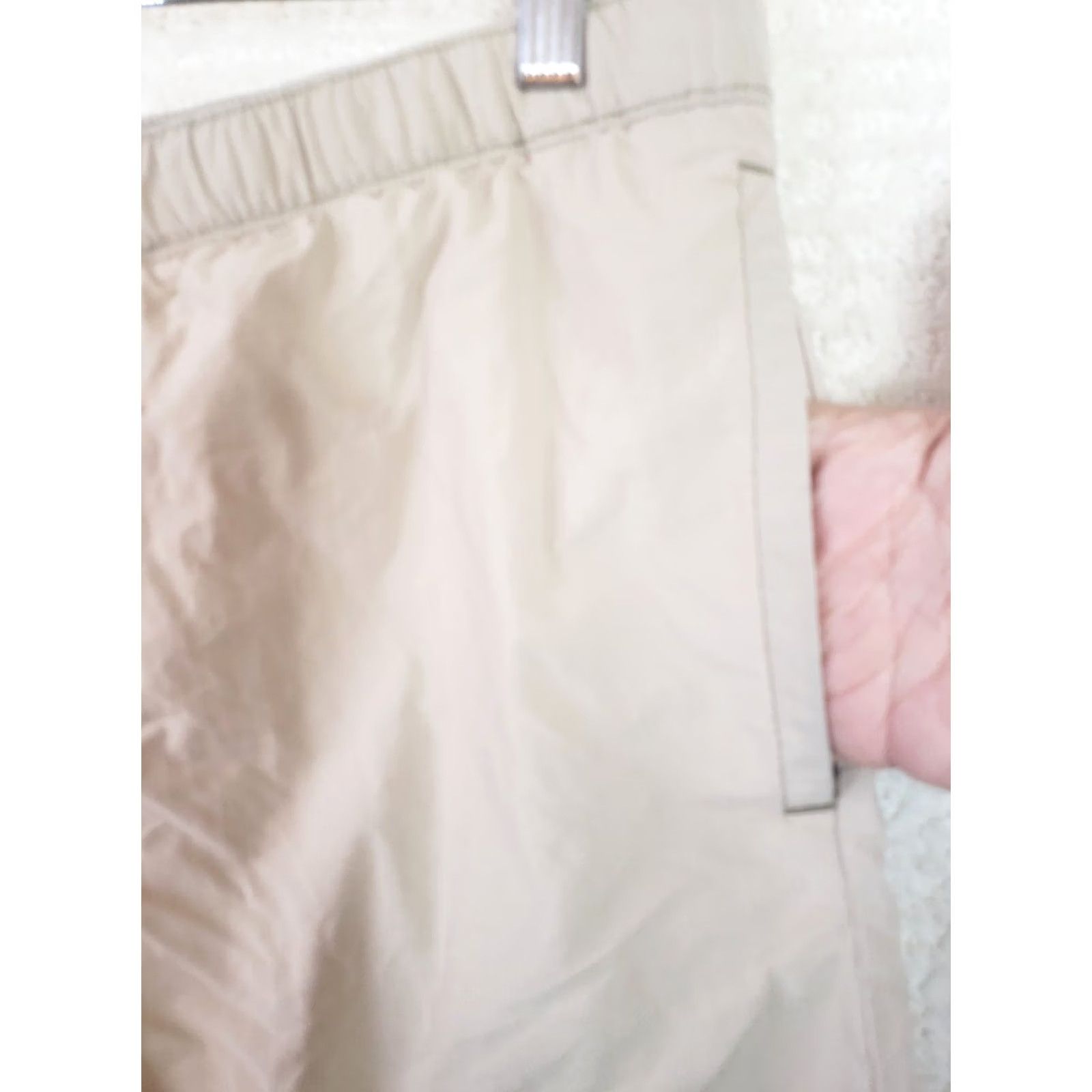 Vintage Columbia Shorts Mens M Medium Beige Belted Cargo Pocket Nylon Outdoor Casual Travel Event 60s Mens Size US 31 - 5 Thumbnail