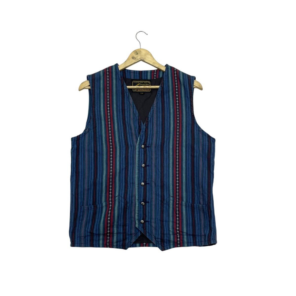 Native 💥Vintage Vest Styled By Native America Vest Stripe Jacket Size US S / EU 44-46 / 1 - 1 Thumbnail