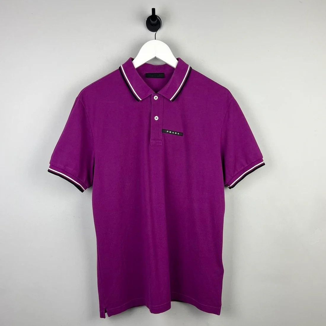 o1mt1gz0924 Short Sleeve Polo Shirt in Purple