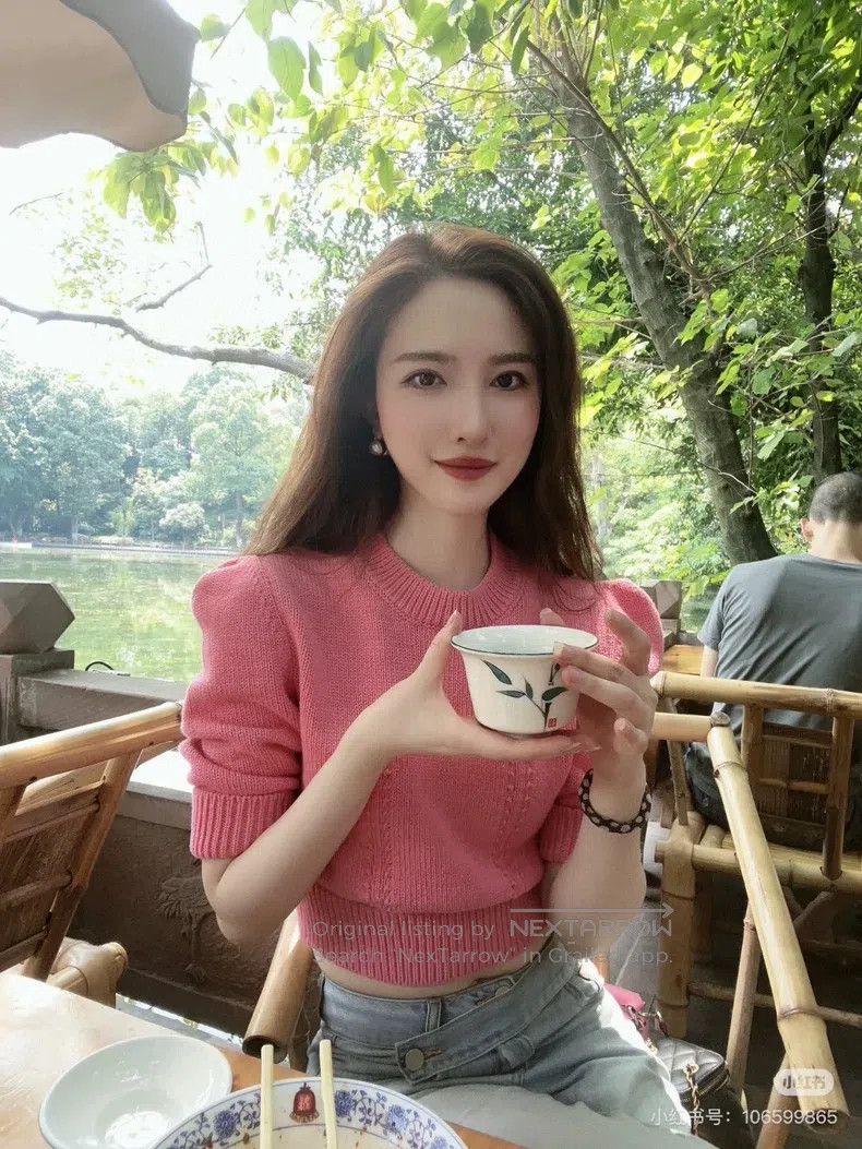 Chanel Chanel 22S Pink Puff Sleeve Knit sweater Size XS / US 0-2 / IT 36-38 - 7 Thumbnail