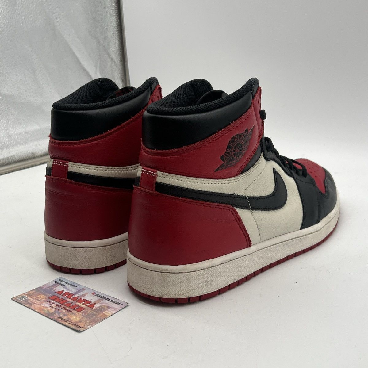 Nike Air Jordan 1 high bred toe Size US 13 / EU 46 - 5 Thumbnail