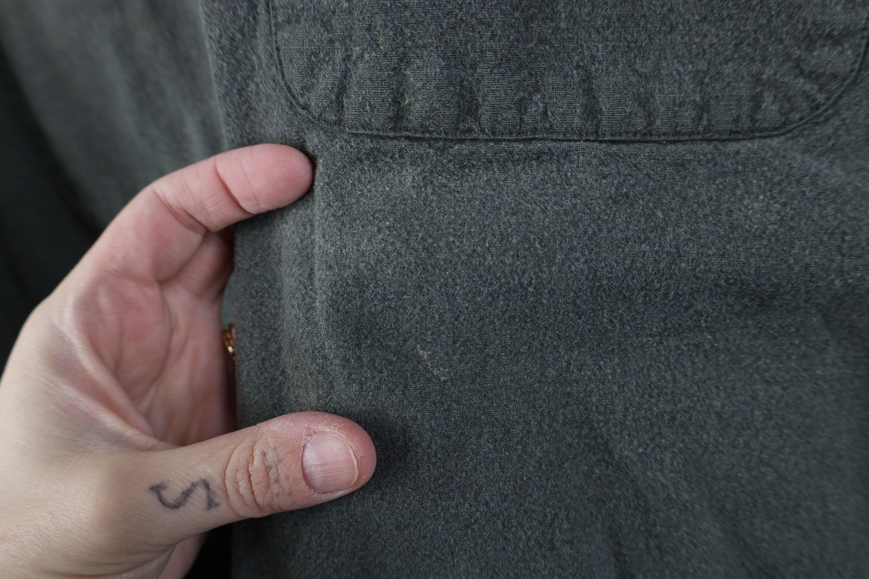 Lands' End Vintage 90s Lands End Chamois Cloth Button Down Shirt Green Size US L / EU 52-54 / 3 - 4 Thumbnail