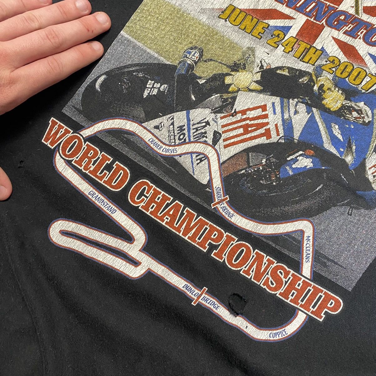 NASCAR Vintage Donington British World championship 2007 racing te Size US M / EU 48-50 / 2 - 7 Thumbnail