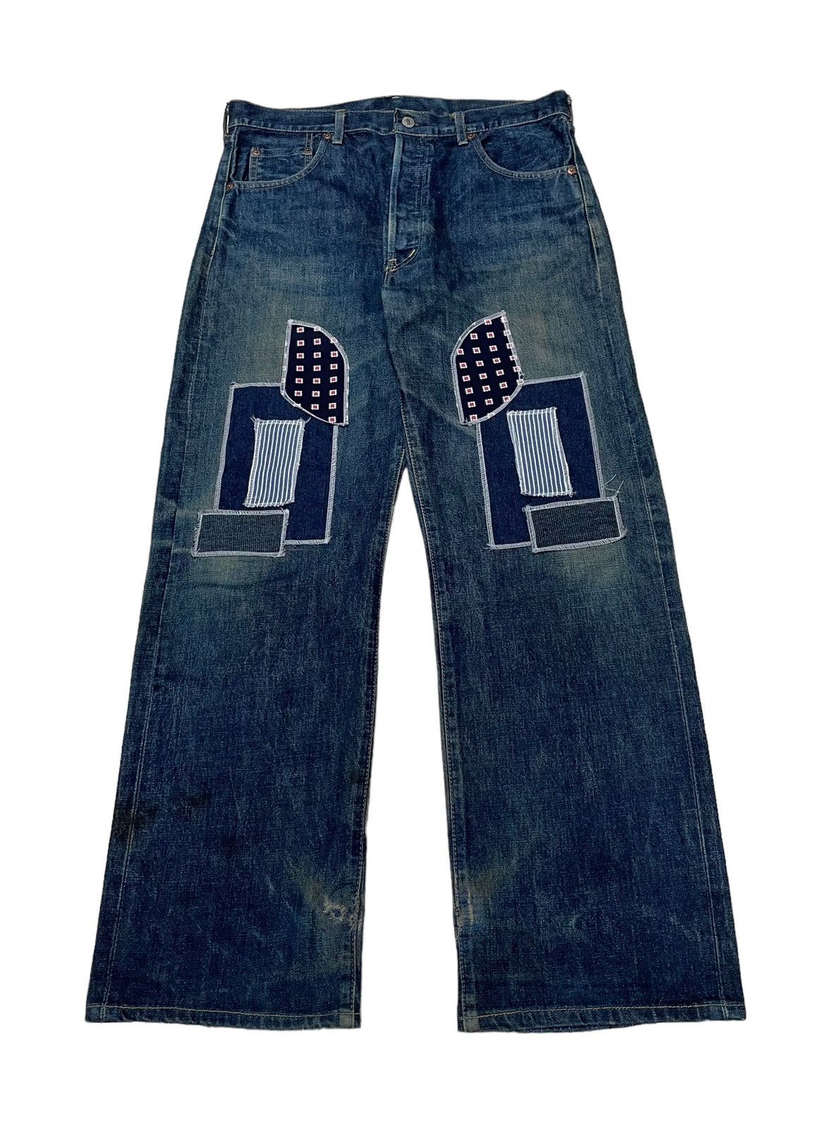 Levi's Vintage Clothing × Vintage Vintage Brand Levi’s 503 Patchwork Jeans 1990s Size US 34 / EU 50 - 1 Thumbnail