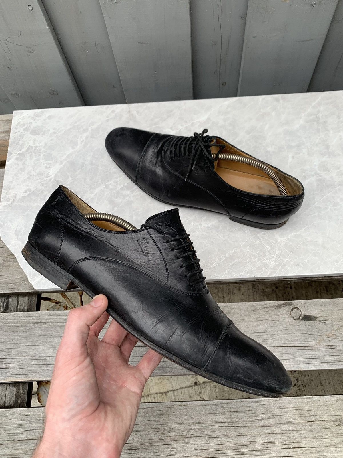 Vintage gucci mens shoes sales