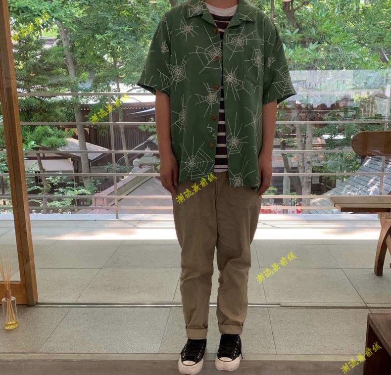 Visvim visvim 19SS FREE EDGE SHIRT Silk Injected Cobweb Short Slee Size US M / EU 48-50 / 2 - 8 Thumbnail