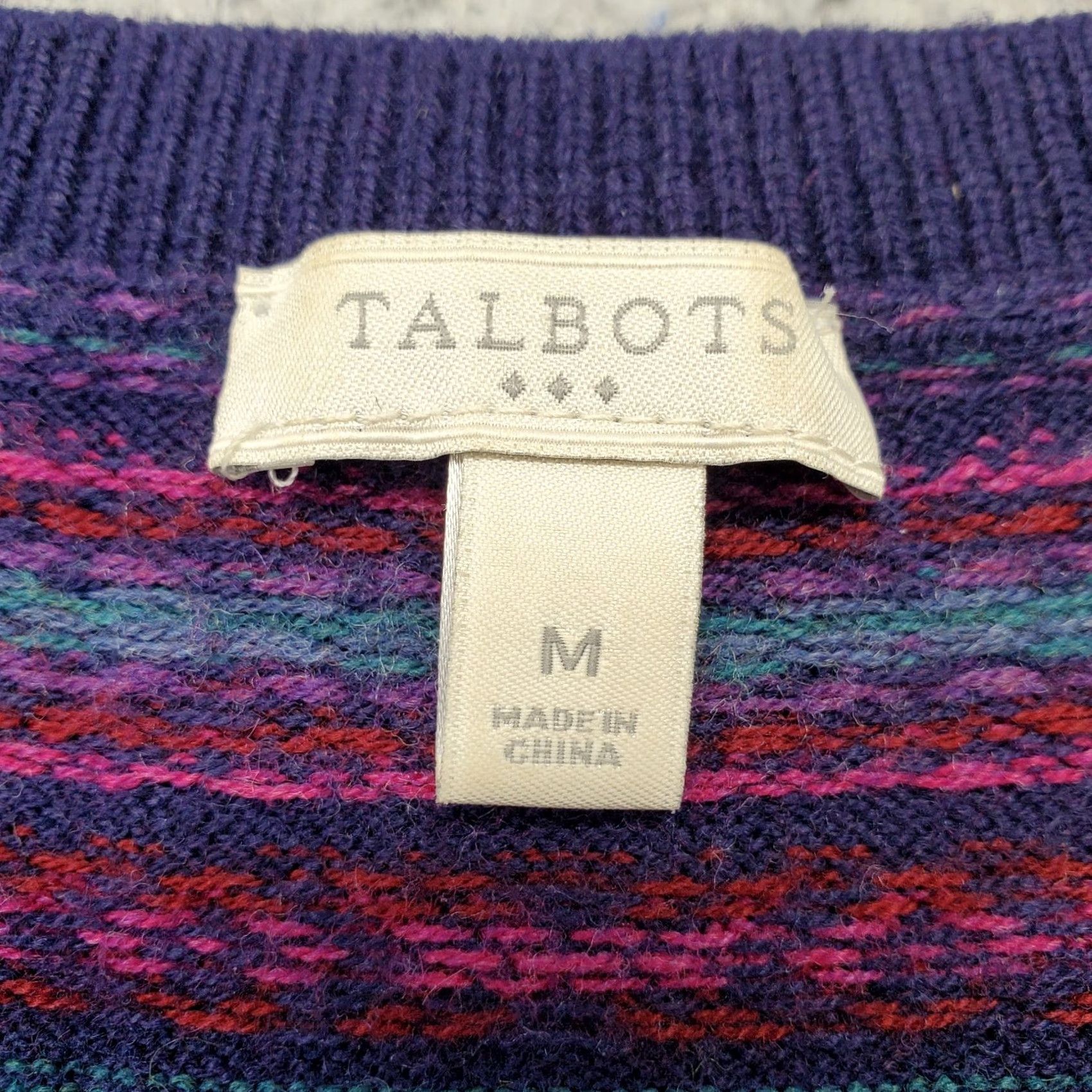 Talbots Talbots Cardigan Womens M Multi Fair Isle Rayon Soft Lambswool Button Front EUC Womens Size M Multicolor Fair Isle Cardigan Size M / US 6-8 / IT 42-44 - 6 Thumbnail
