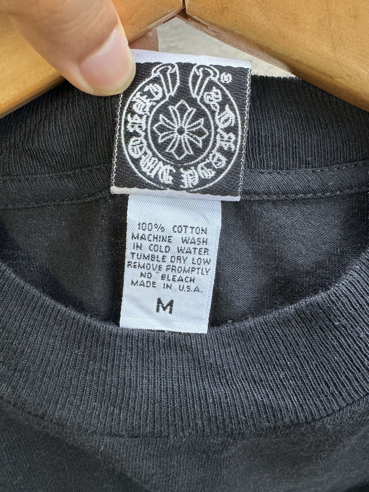 Chrome Hearts CHROME HEARTS Scroll Logo Pocket tee Size US M / EU 48-50 / 2 - 6 Thumbnail