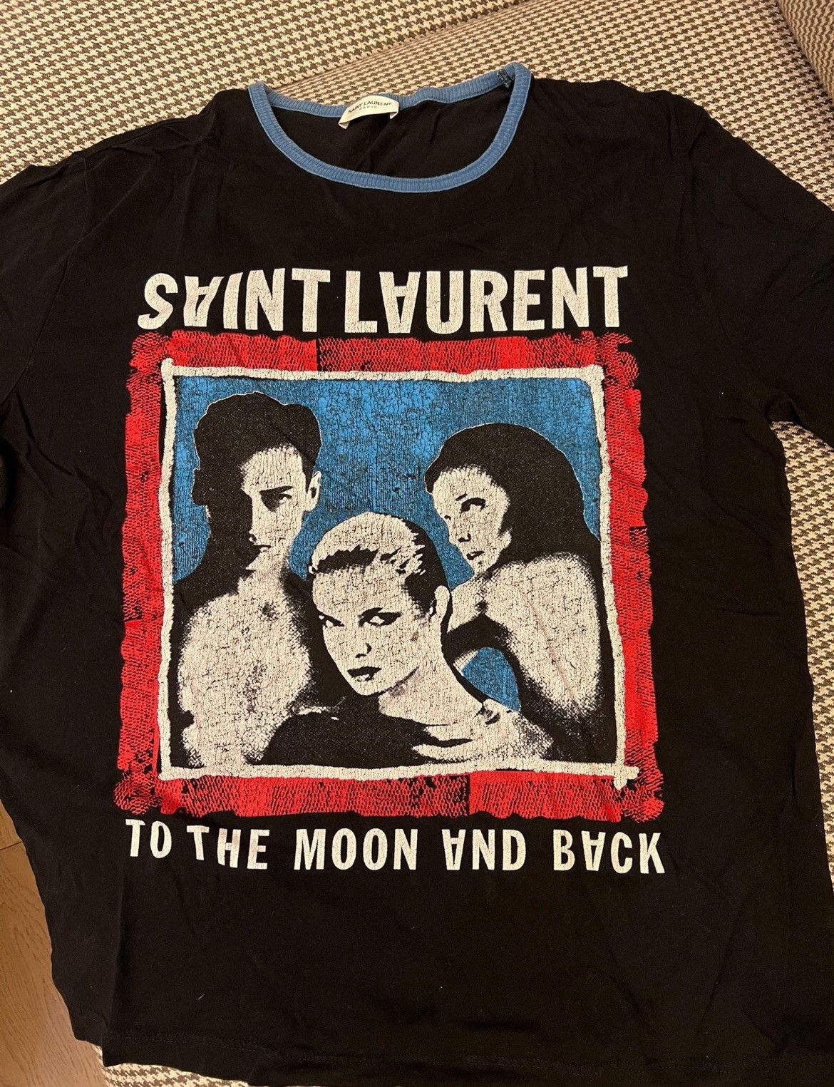 Saint Laurent Paris × Yves Saint Laurent Saint laurent slp 17ss portrait makes old letter logo short Size S / US 4 / IT 40 - 1 Thumbnail