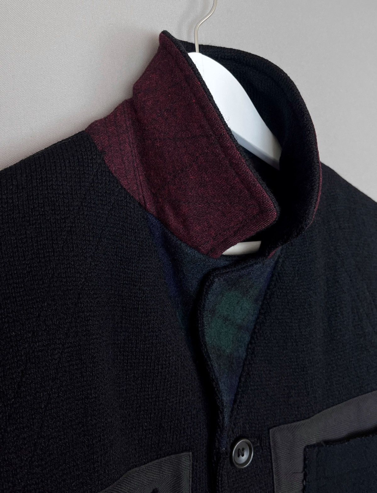Comme des Garcons × Comme des Garcons Homme Plus × Junya Watanabe 🔥RUNWAY 2011 JUNYA WATANABE WOOL PANELED JACKET Size US L / EU 52-54 / 3 - 17 Thumbnail