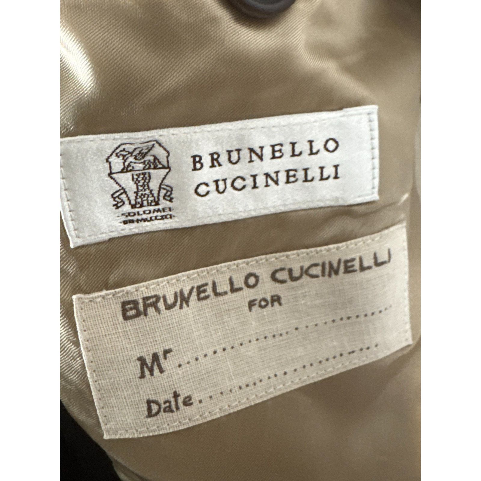 Brunello Cucinelli Brunello Cucinelli Brown Tartain Plaid Sportcoat 54IT 42R Size 42R - 4 Thumbnail