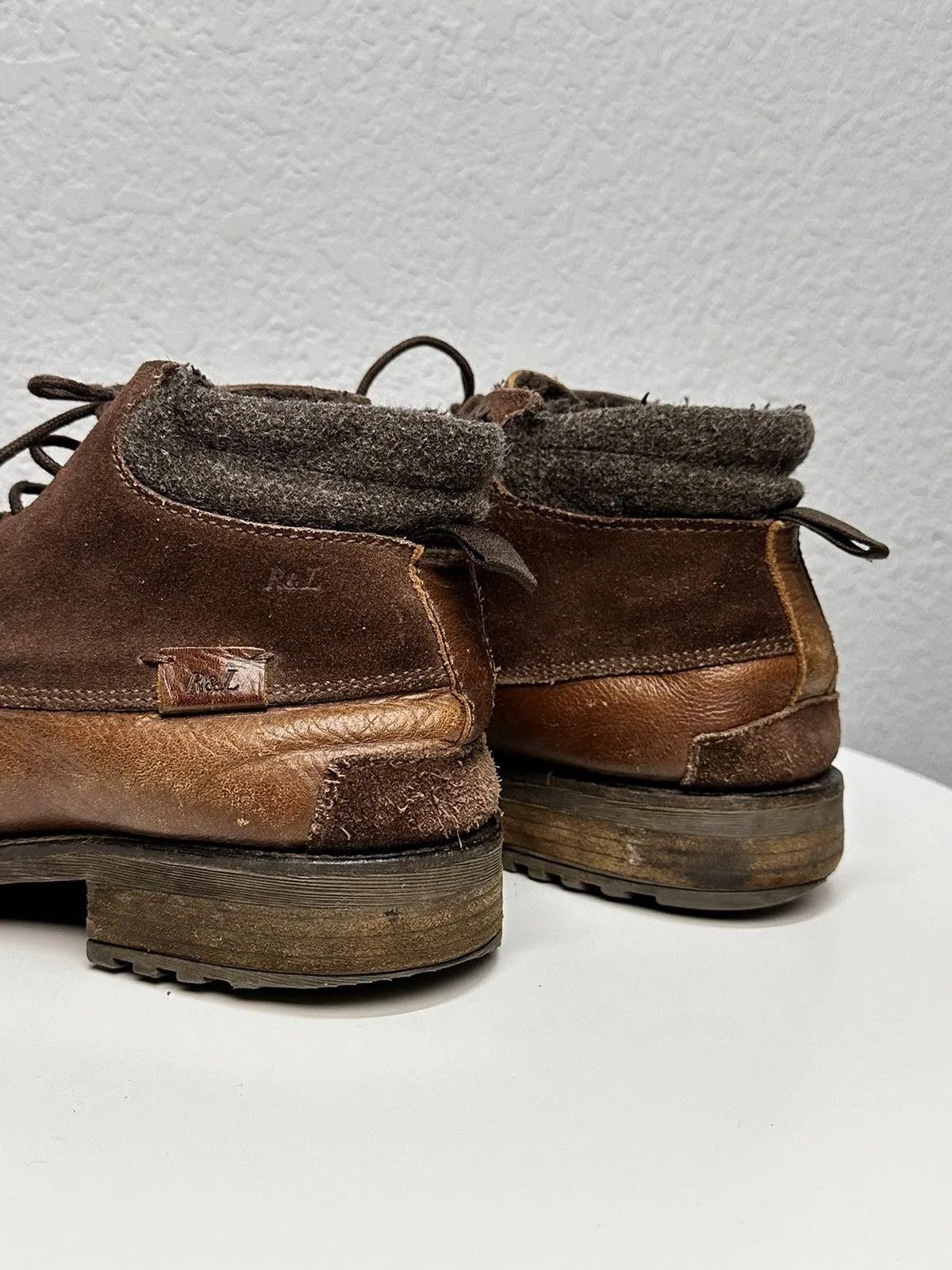 Ralph Lauren RALPH LAUREN AS 98 JAPAN RARE RRL LEATHER BOOTS WESTERN USA Size US 11 / EU 44 - 5 Thumbnail