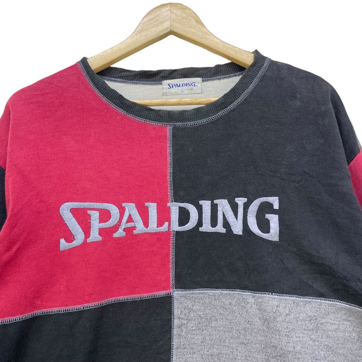 Vintage Spalding Embroidered Spell Out Logo Colour Blocks Pull Over Size US S / EU 44-46 / 1 - 3 Thumbnail