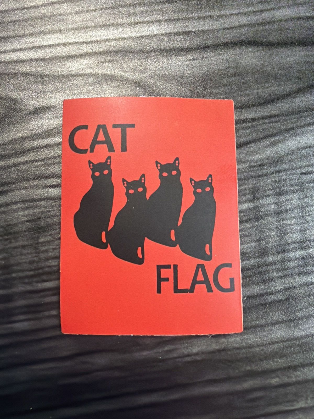 Hypebeast Cat Flag Sticker Size ONE SIZE - 1 Thumbnail