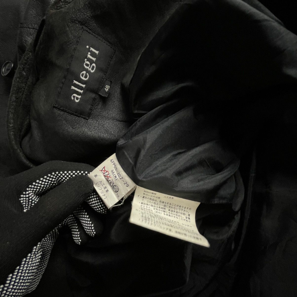 Allegri ALLEGRI HIDDEN BUTTON UP GENUINE LEATHER JACKET Size US XL / EU 56 / 4 - 16 Thumbnail