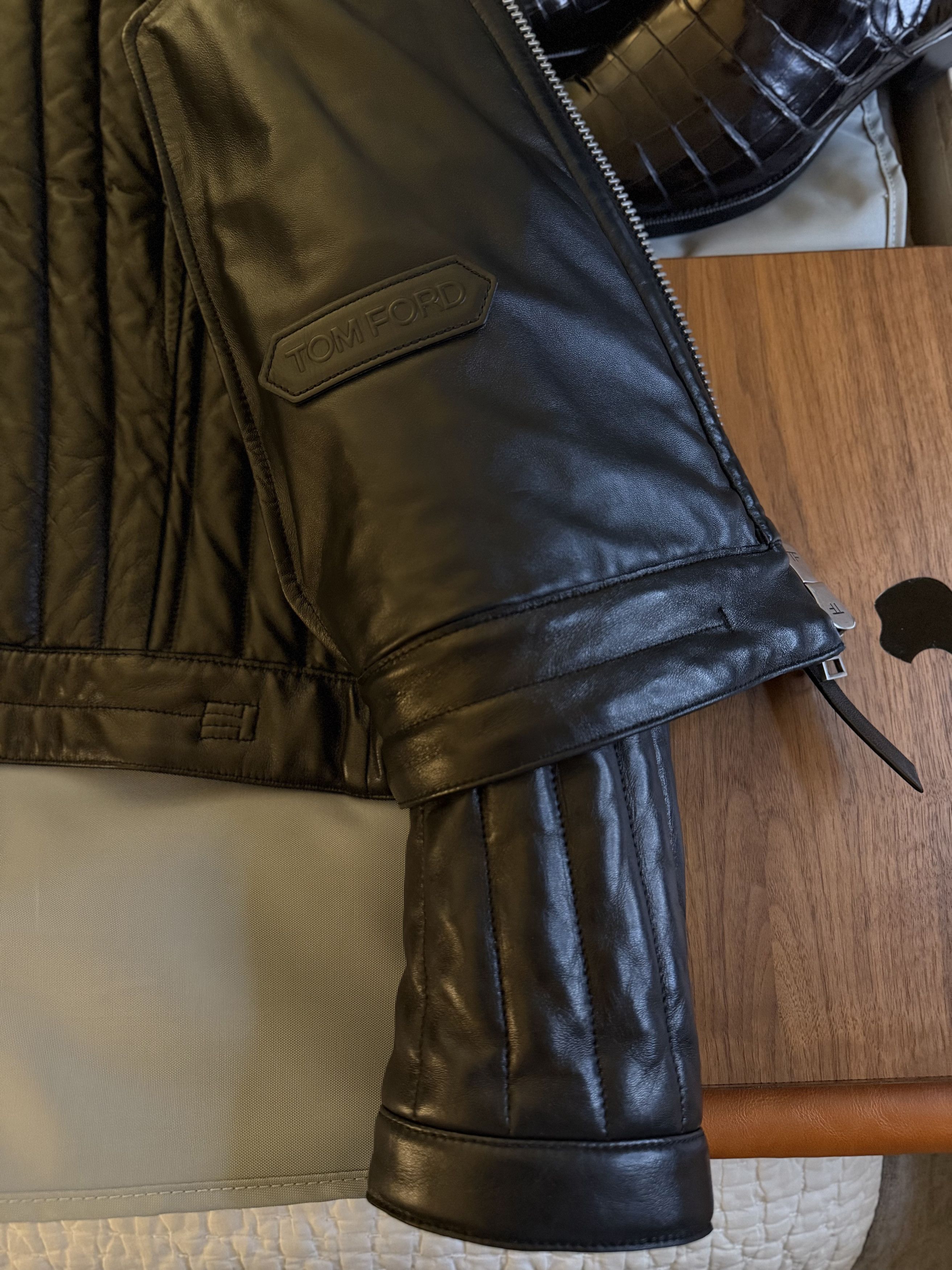 Tom Ford Ultimate New $8,200 w/tax Channel Quilted Cafe Racer Size US L / EU 52-54 / 3 - 13 Thumbnail