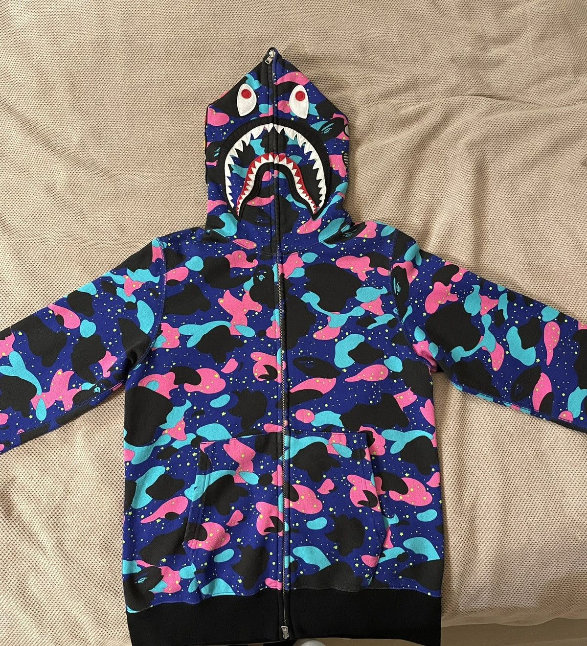 Bape Bape x Kid Cudi Shark Full Zip Hoodie Size US M / EU 48-50 / 2 - 2 Thumbnail