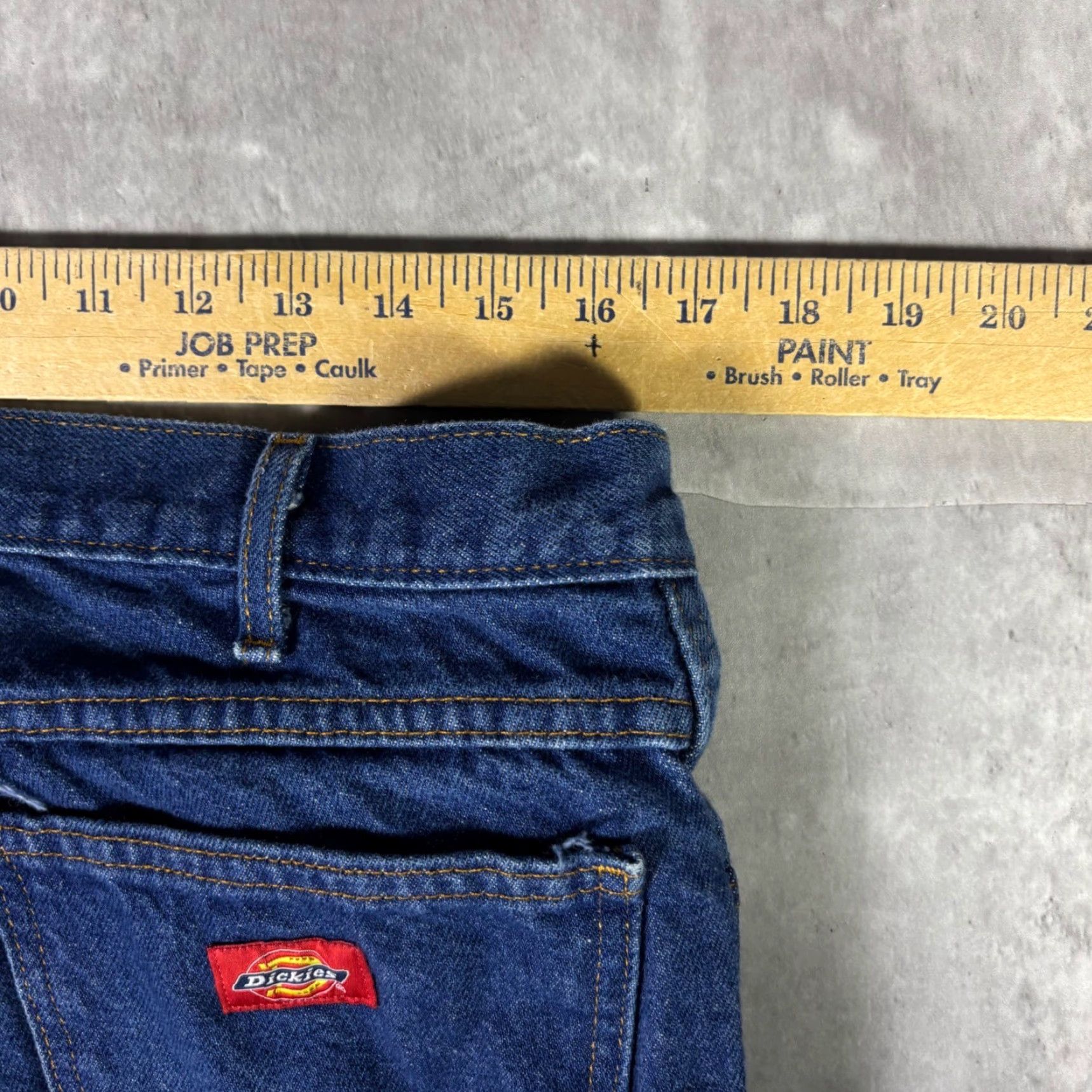 Dickies Dickies Jeans Dark Wash 5-Pocket 32x30 Straight Leg Workwear Mens Vintage? No 32 Blue) Size US 32 / EU 48 - 3 Thumbnail