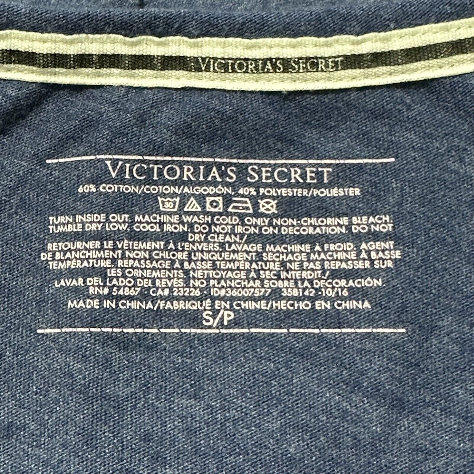 Victoria's Secret Victoria's Secret Small Blue Bring On The Night T Shirt Size S / US 4 / IT 40 - 3 Thumbnail