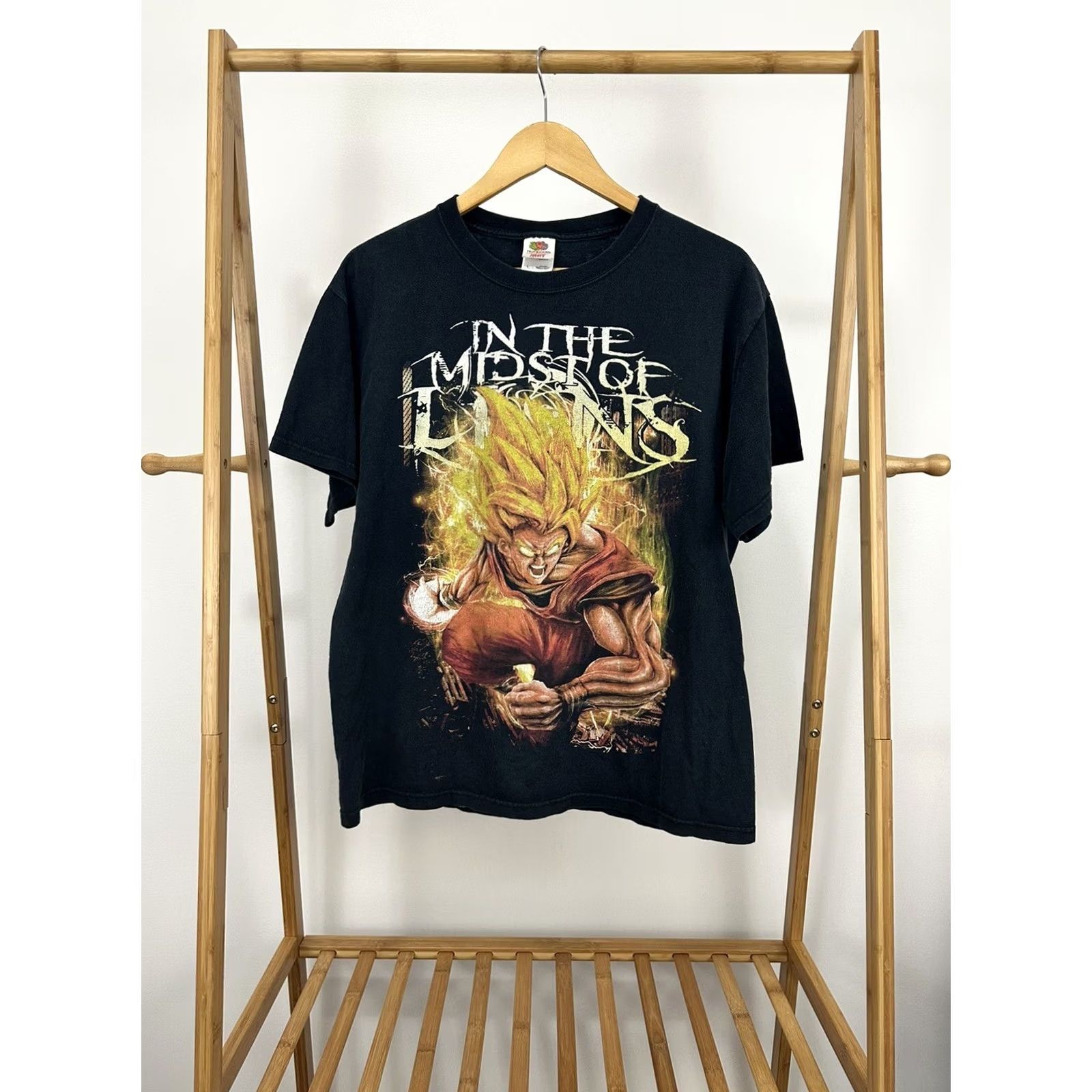 Fruit Of The Loom RARE VTG In The Midst Of Lions Beat The Walls Down Band Promo Tour T-Shirt Sz L Size US L / EU 52-54 / 3 - 2 Thumbnail
