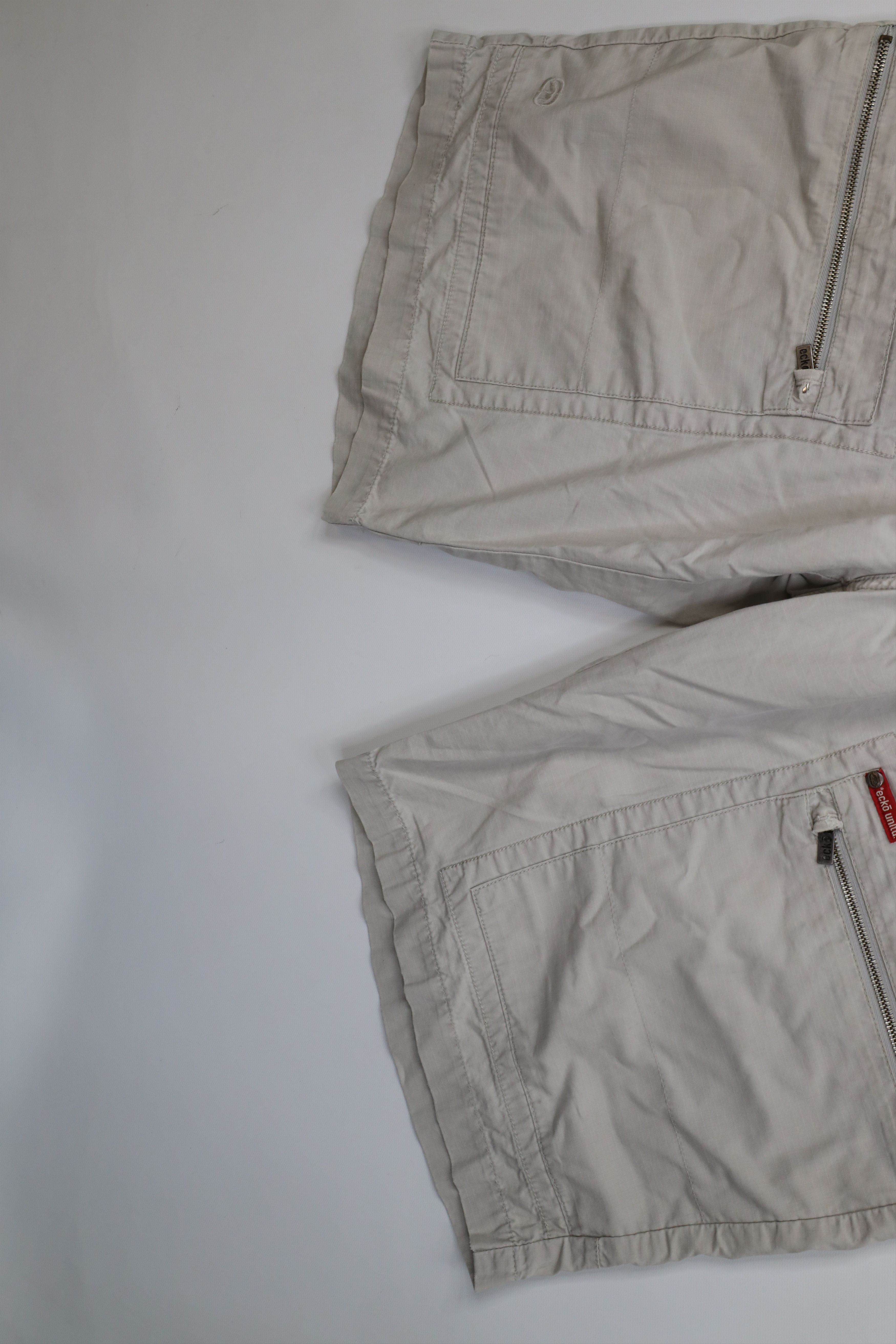 Ecko Unltd. Vintage 90s Y2K Ecko Baggy Ripstop Cargo Shorts Beige Cotton Size US 38 / EU 54 - 4 Thumbnail