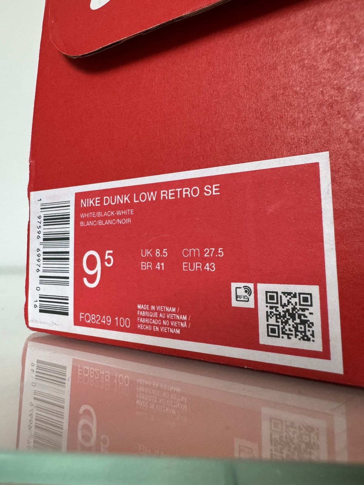 Nike Nike Dunk Low Retro Se Suede Panda 43 EU FQ8249-100 Size US 9.5 / EU 42-43 - 20 Thumbnail