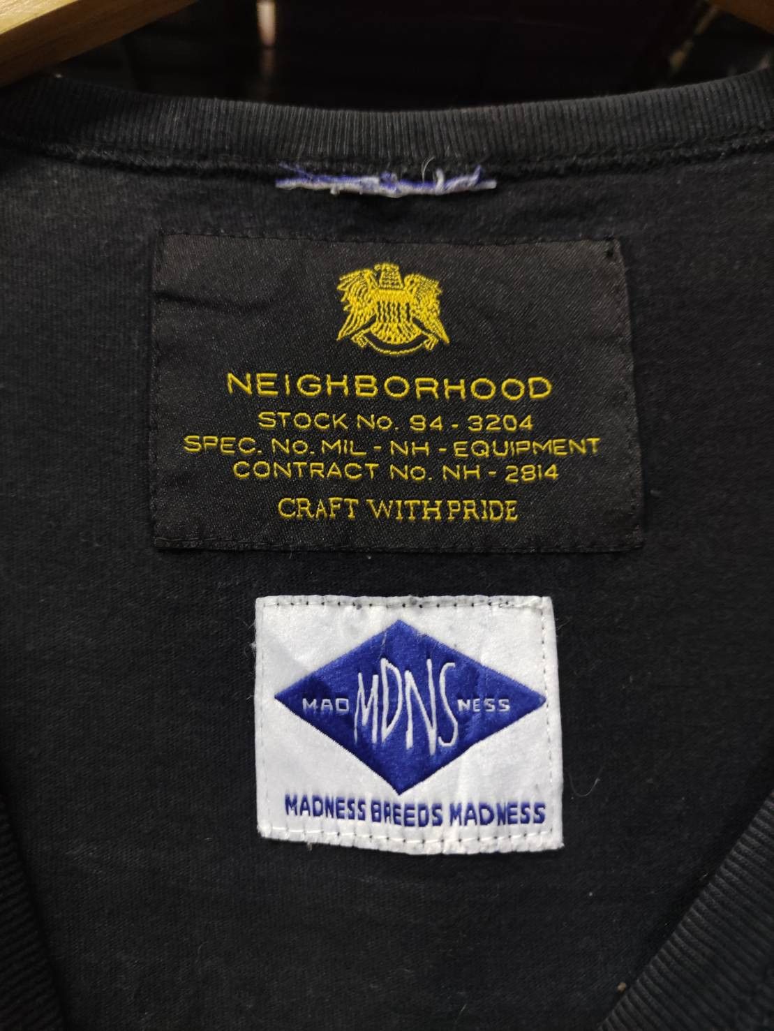 Neighborhood Neighborhood x MDNS Madness " ARMY " Champion T-Shirt Size US L / EU 52-54 / 3 - 5 Thumbnail