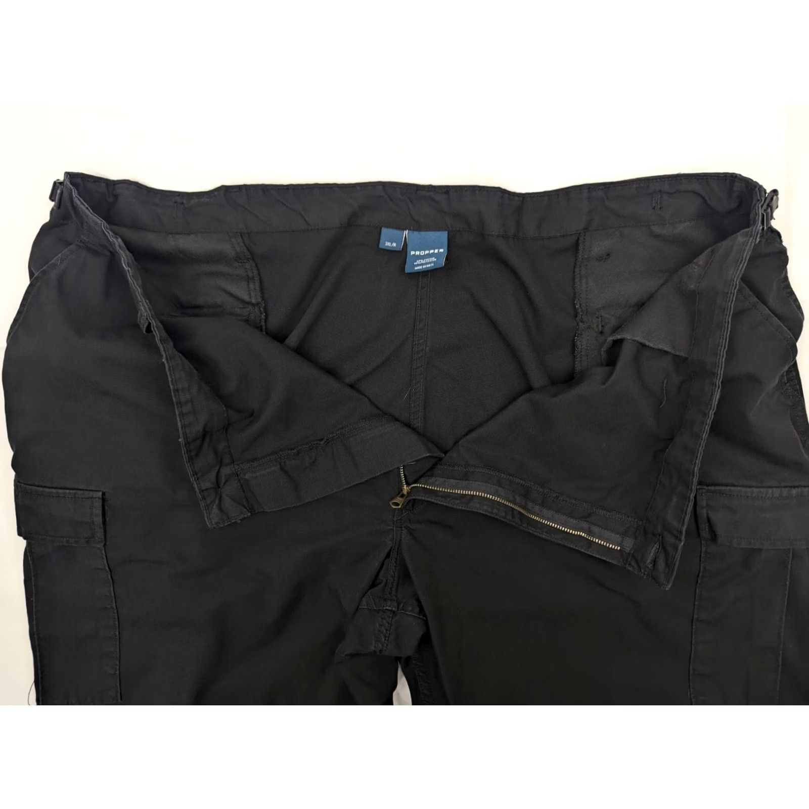 Propper Propper Tactical Ripstop Cargo Pants Men 3XL 48x27 Black Cargo Regular 6 Pocket Utility Belted Waist Jeans - Police EMS USA Style Size US 39 - 6 Thumbnail