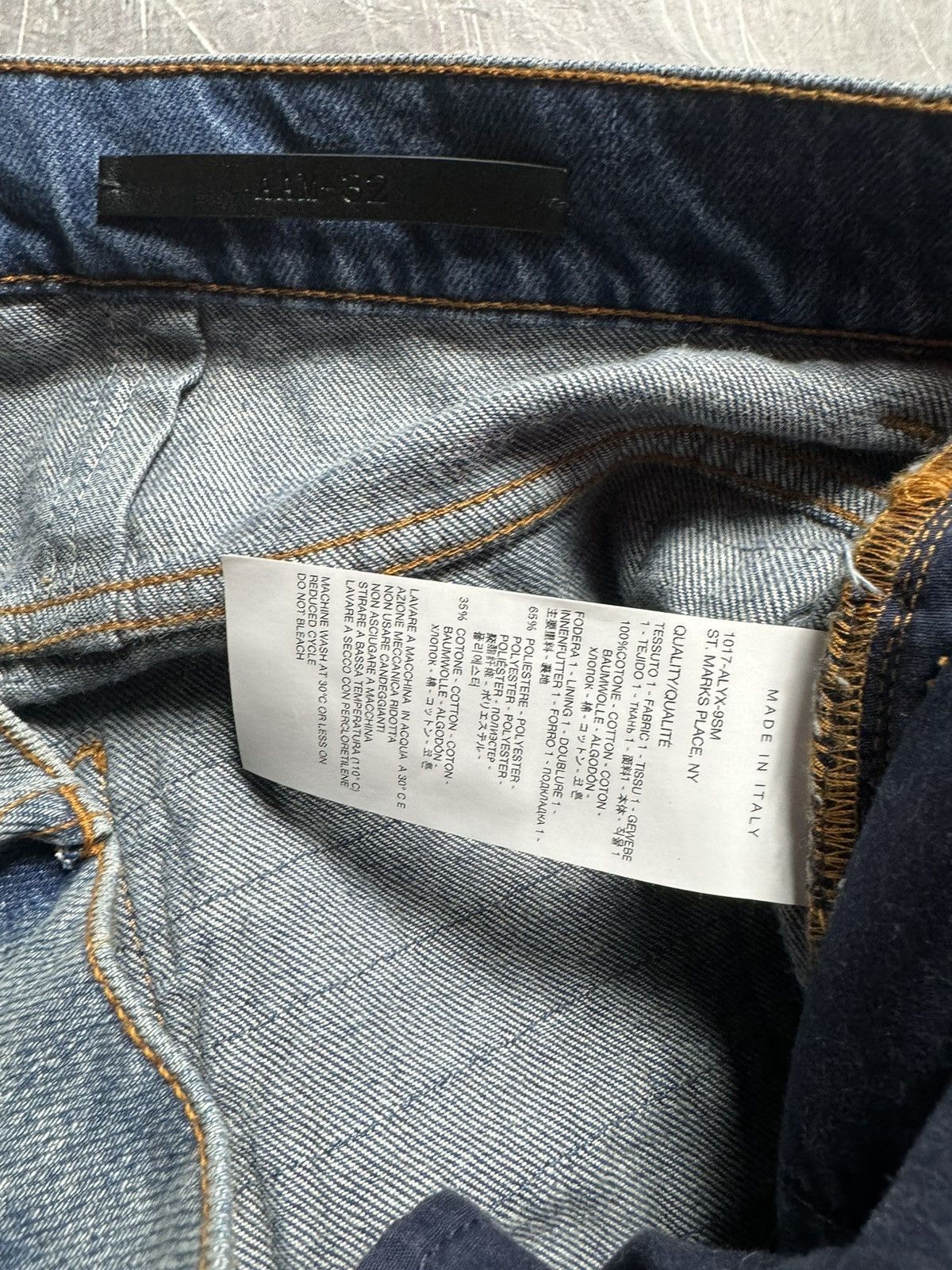 1017 ALYX 9SM × Blackmeans 1017 ALYX 9SM BlackMeans Denim Jeans Size US 32 / EU 48 - 12 Thumbnail