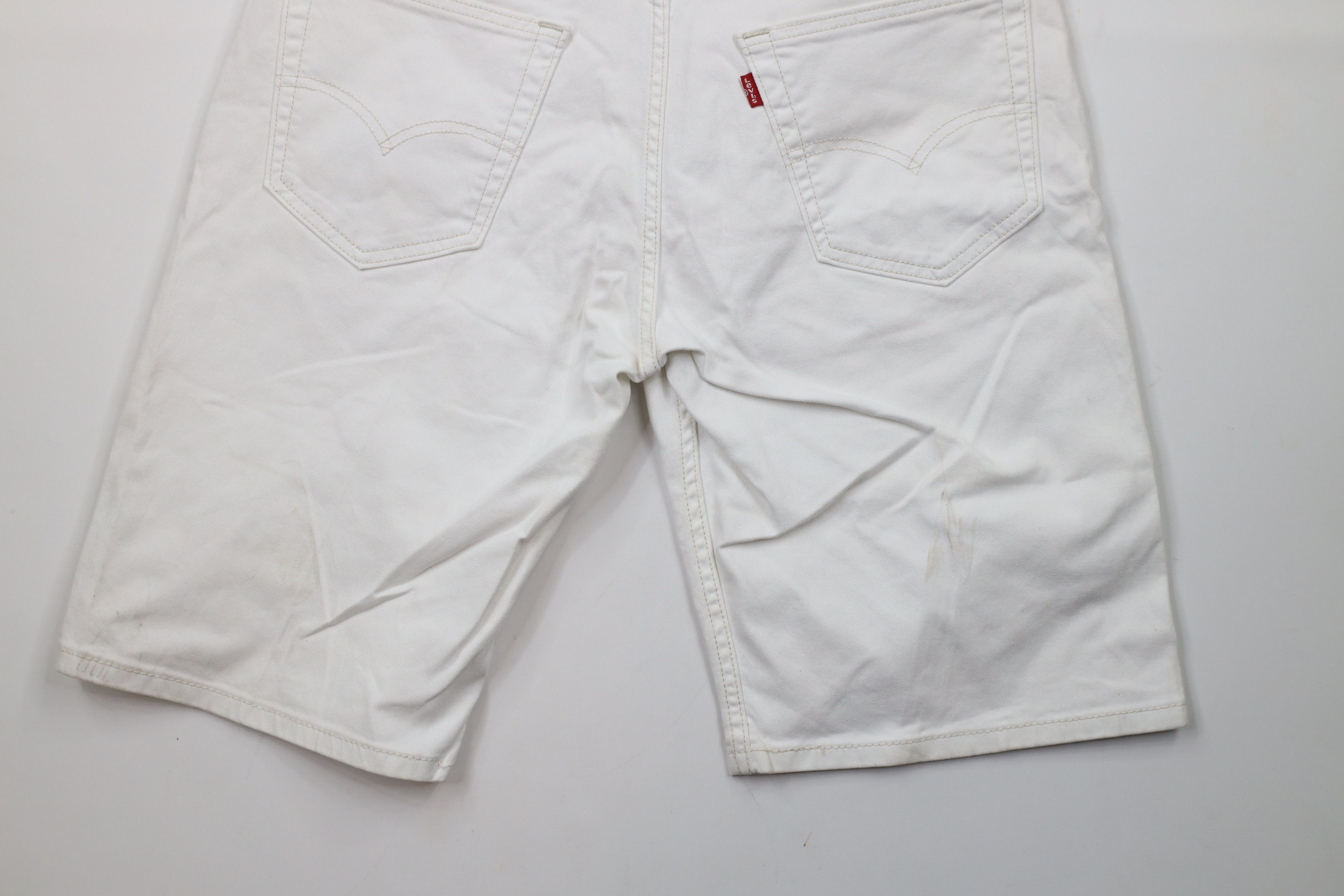 Levi's × Vintage Vintage Y2K Levis 569 Fit Denim Jean Shorts Jorts White Size US 30 / EU 46 - 11 Thumbnail