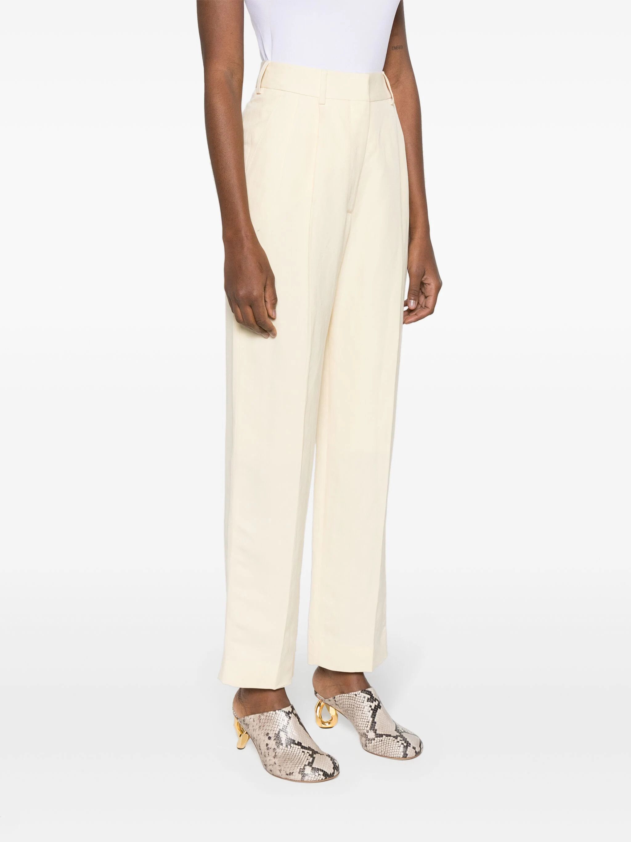 Jil Sander o1mt1gz0824 Pants in Beige Size 30" / US 8 / IT 44 - 2 Thumbnail