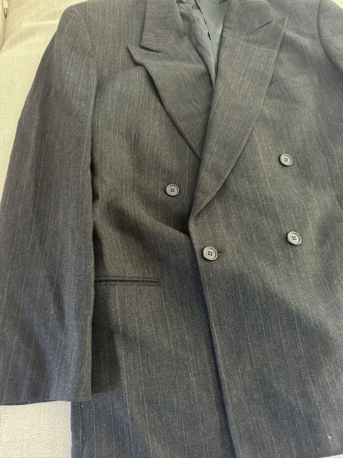 Giorgio Armani Giorgio Armani Made in Italy DB Peak Lapel Jacket Size 42L Size 42R - 10 Thumbnail