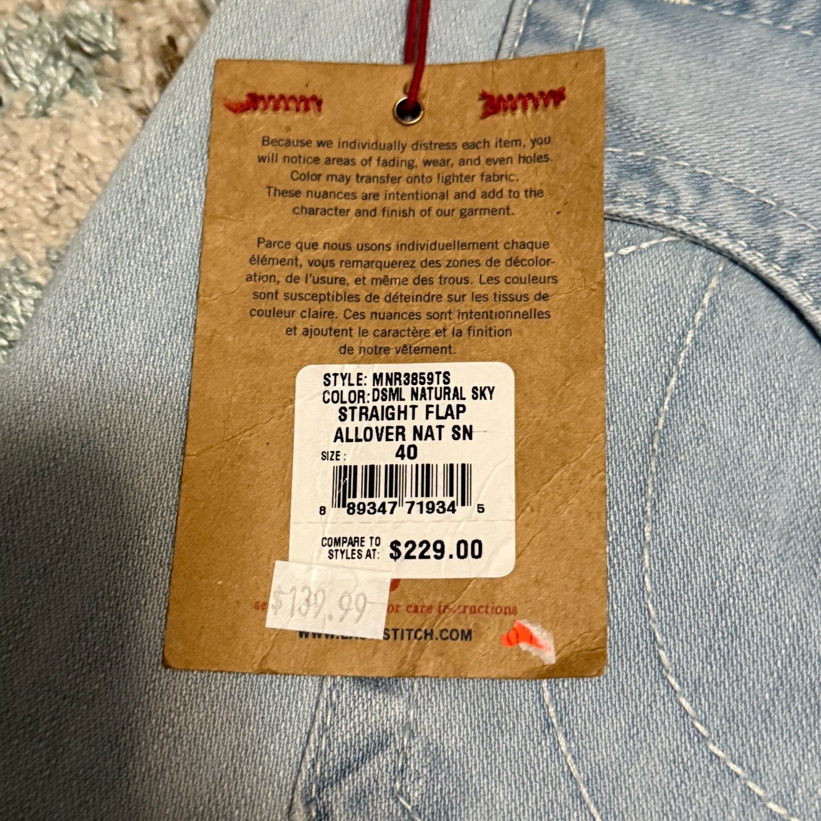 True Religion NWT True Religion Straight Flap Pocket Jeans Size 40 Size US 40 / EU 56 - 6 Thumbnail