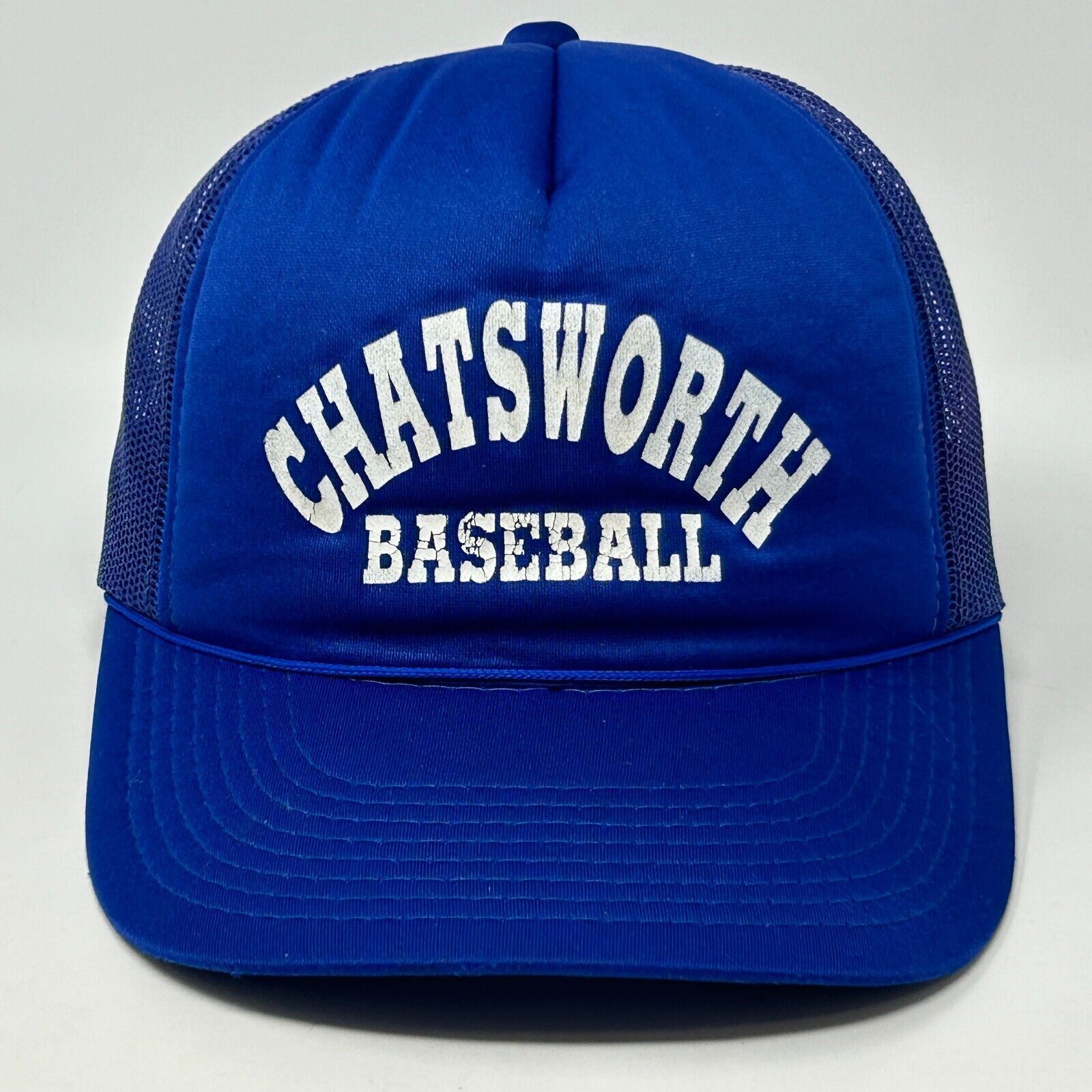 Vintage Vintage Chatsworth Baseball Trucker Hat Cap 80s Blue Size ONE SIZE - 10 Thumbnail