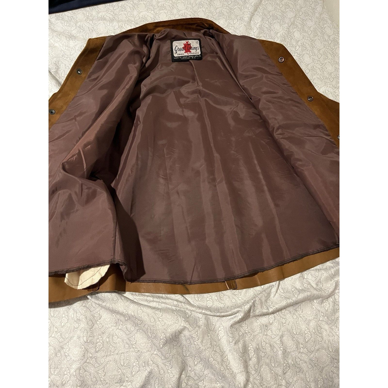 Other Vintage Great Things Canada Suede Leather Jacket 42 Western Size US L / EU 52-54 / 3 - 11 Thumbnail